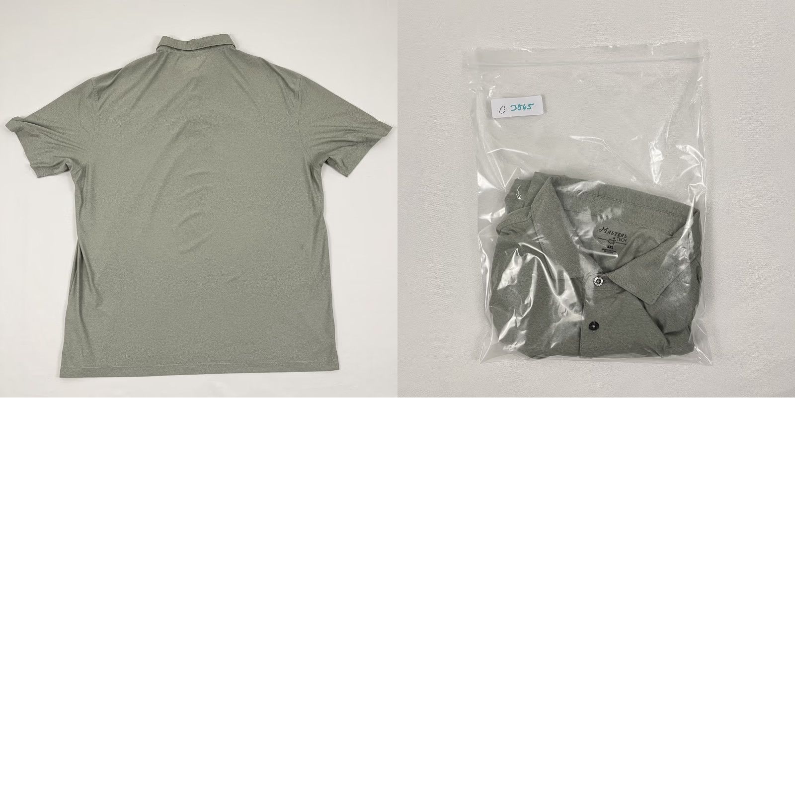 Vintage Masters Tech Shirt Men 2XL XXL Gray Polo Golf Performance Stretch Preppy Augusta Size US XXL / EU 58 / 5 - 8 Thumbnail