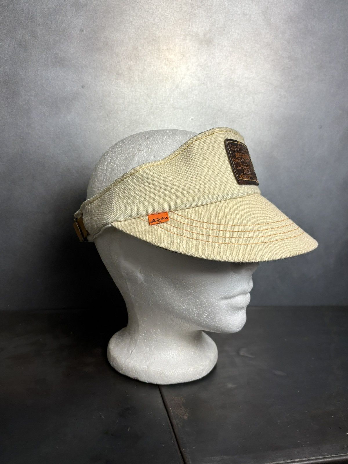 Levi's 1970s Levi's Orange Tab Hat 70s Vintage Levis Golf Visor Size ONE SIZE - 12 Thumbnail