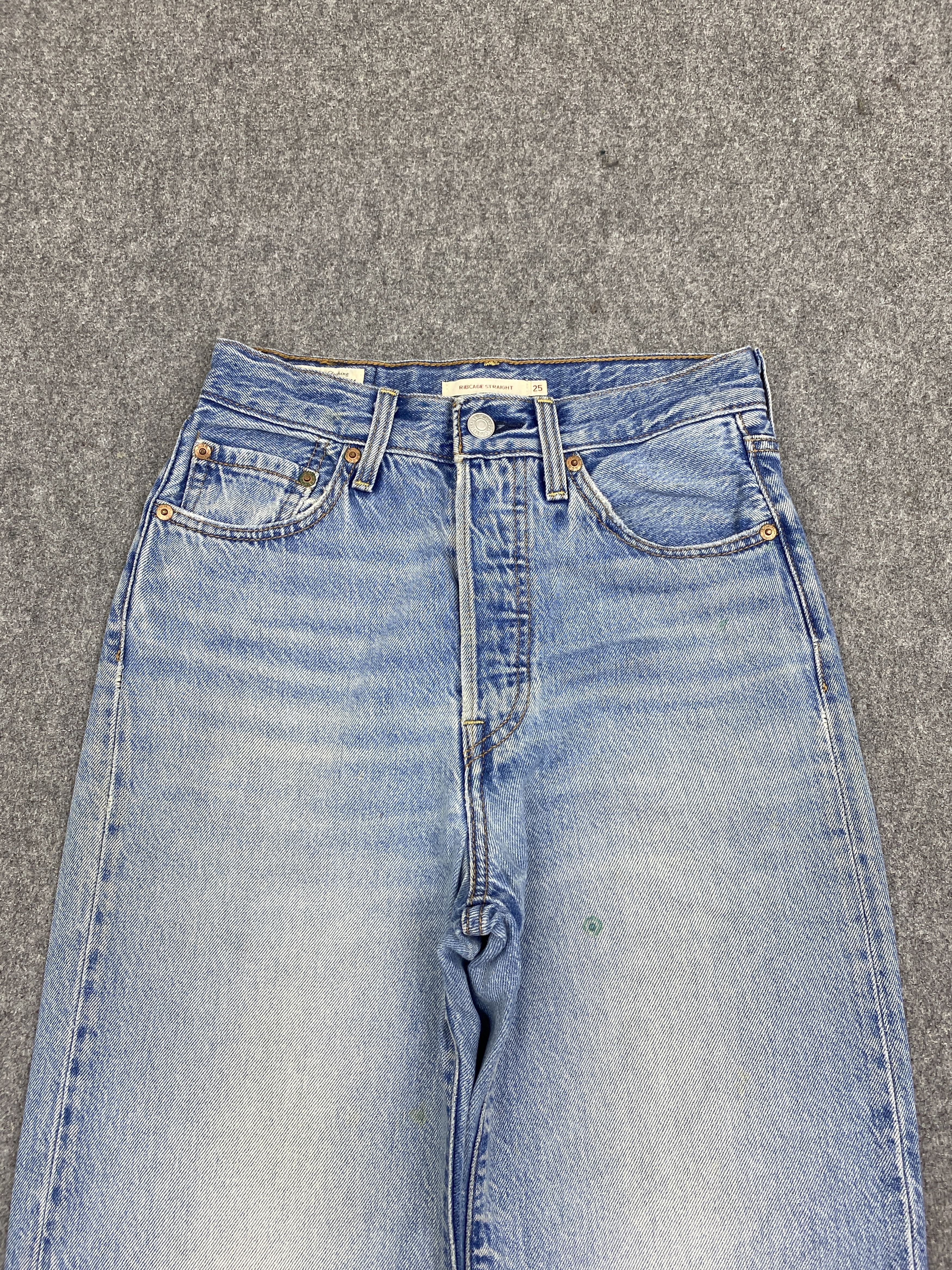 Levi's Vintage Levis Rib Cage Straight Button Fly Jeans DP2764 Size US 26 / EU 42 - 2 Thumbnail