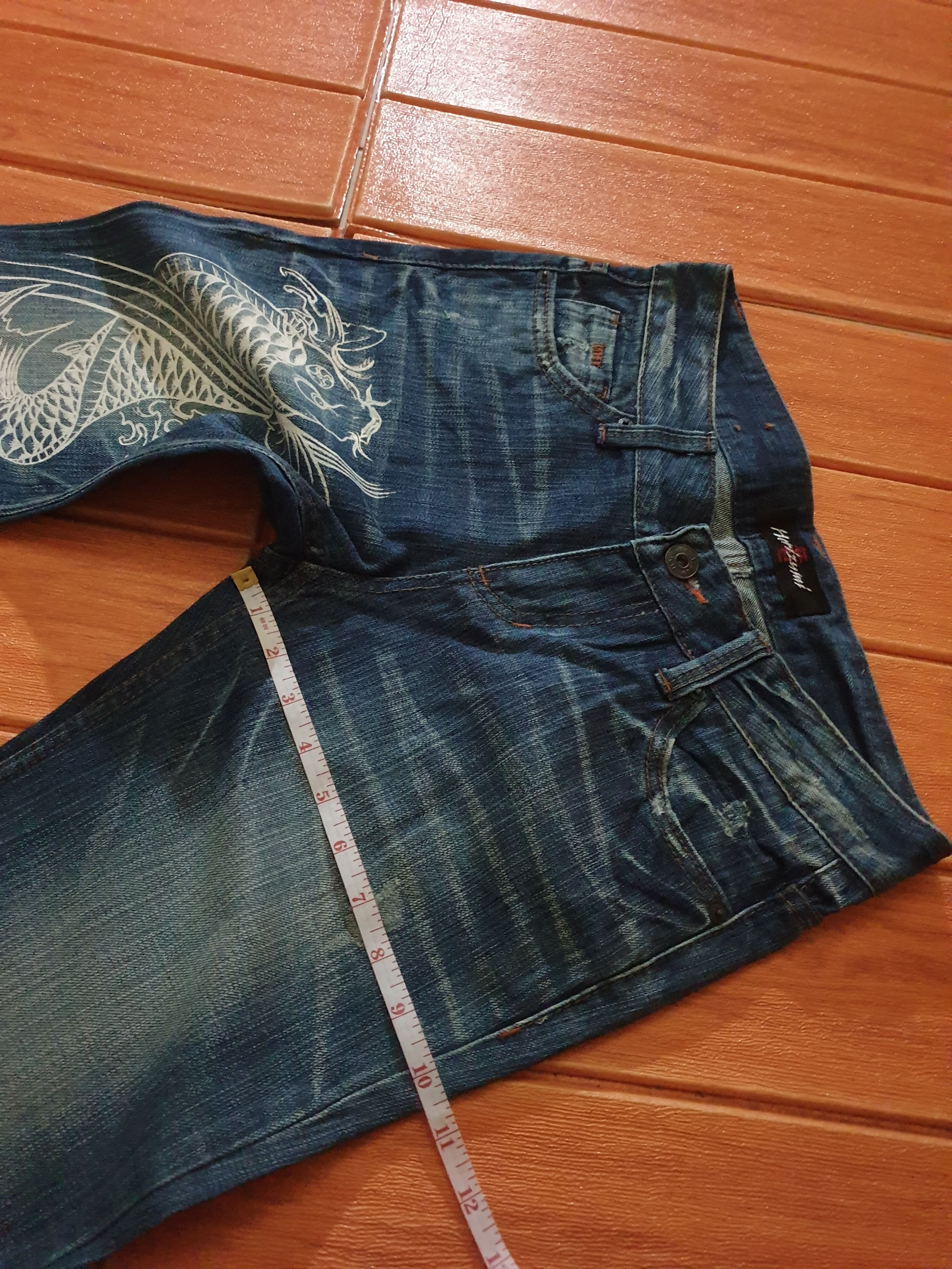 Japanese Brand 💥Horizumi going fish denim pant Size US 31 - 8 Thumbnail