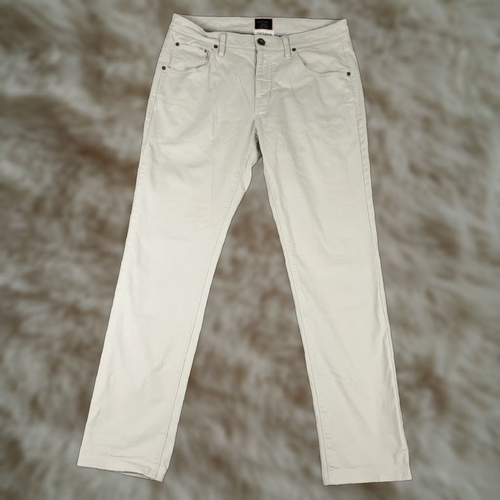 UNTUCKit UNTUCKit Pants Mens 33x32 Gray Chino 5-Pocket Flat Front Regular Straight Casual Trousers Mens Width 33in Inseam 32in 5 Pocket Belt Loops Logo Cotton Size US 33 - 1 Thumbnail