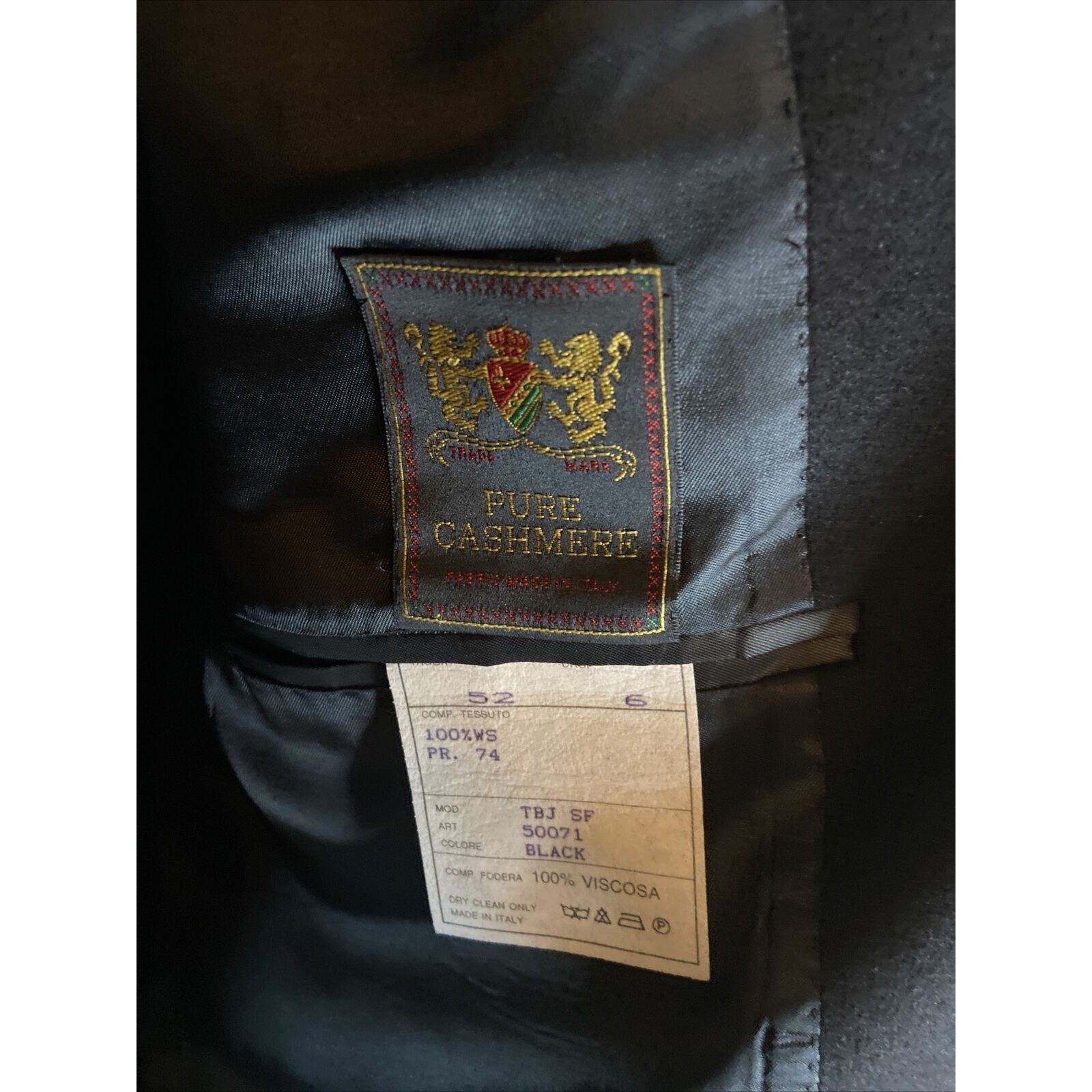 Valentino Valentino Pure Cashmere Black Blazer Sport Coat 42R/52R Size 42R - 3 Thumbnail