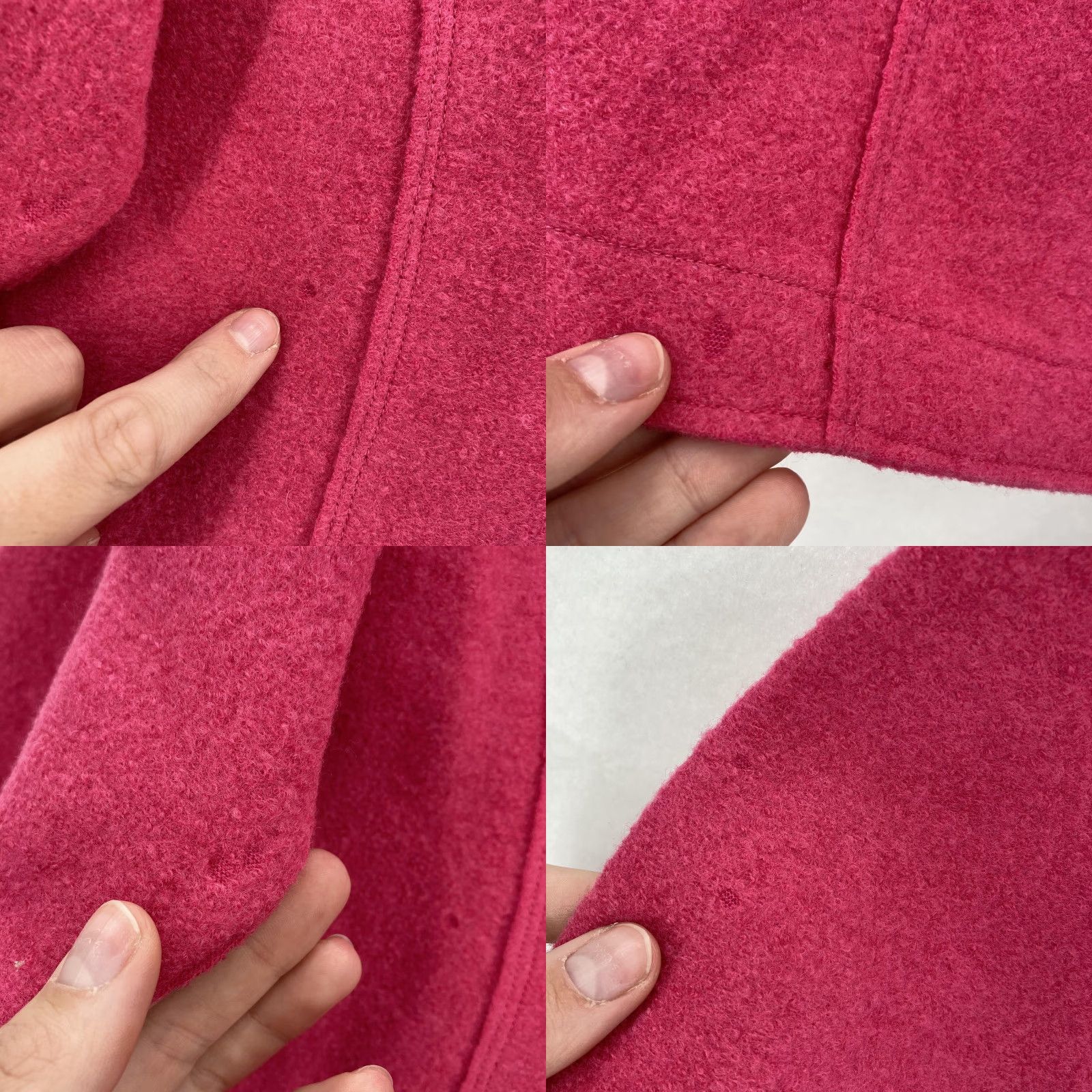 Eileen Fisher Eileen Fisher Blazer Womens Medium Pink Wool Nylon Knit Shawl Collar Button Coat Short Jacket Size M / US 6-8 / IT 42-44 - 11 Thumbnail