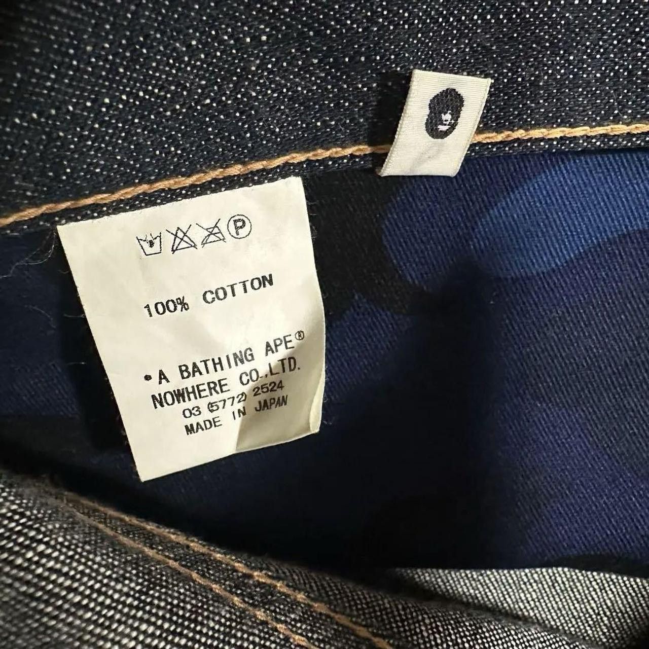 Bape × Nigo Bape Dark Wash Baby Milo Denim Jeans Size US 37 - 6 Thumbnail
