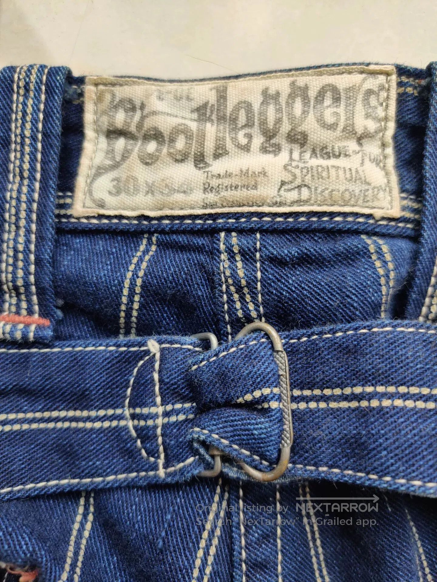 Freewheelers Bootleggers Longshoreman Denim Pants. Size US 30 / EU 46 - 4 Thumbnail
