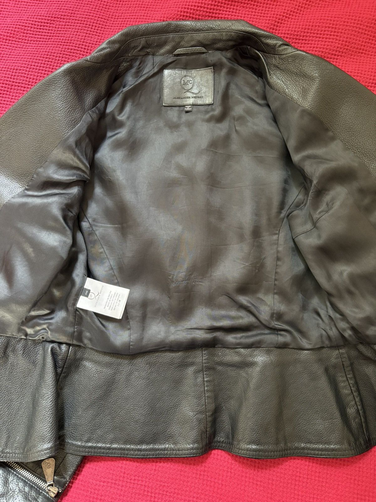 Alexander McQueen Rare Alexander McQueen Leather Biker Jacket Size M / US 6-8 / IT 42-44 - 10 Thumbnail