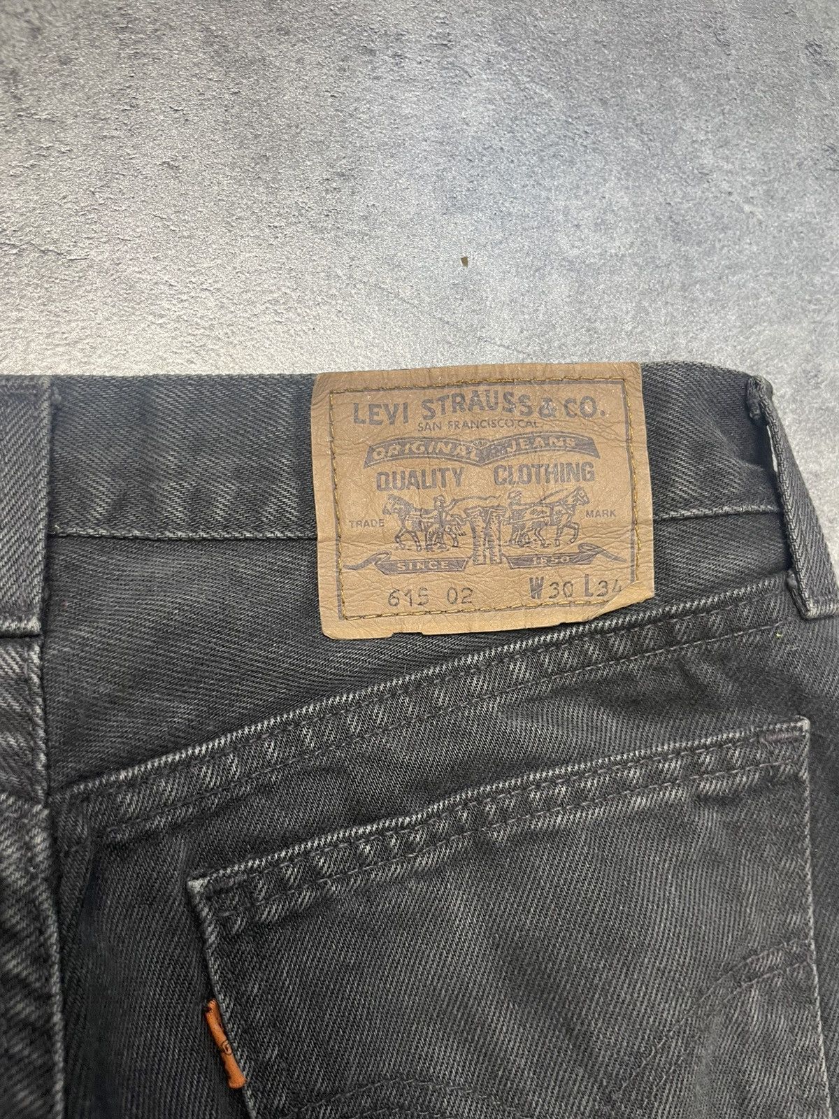 Japanese Brand × Levi's × Vintage Levis 615 denim straight jeans baggy washed black retro 90s Size US 30 / EU 46 - 3 Thumbnail