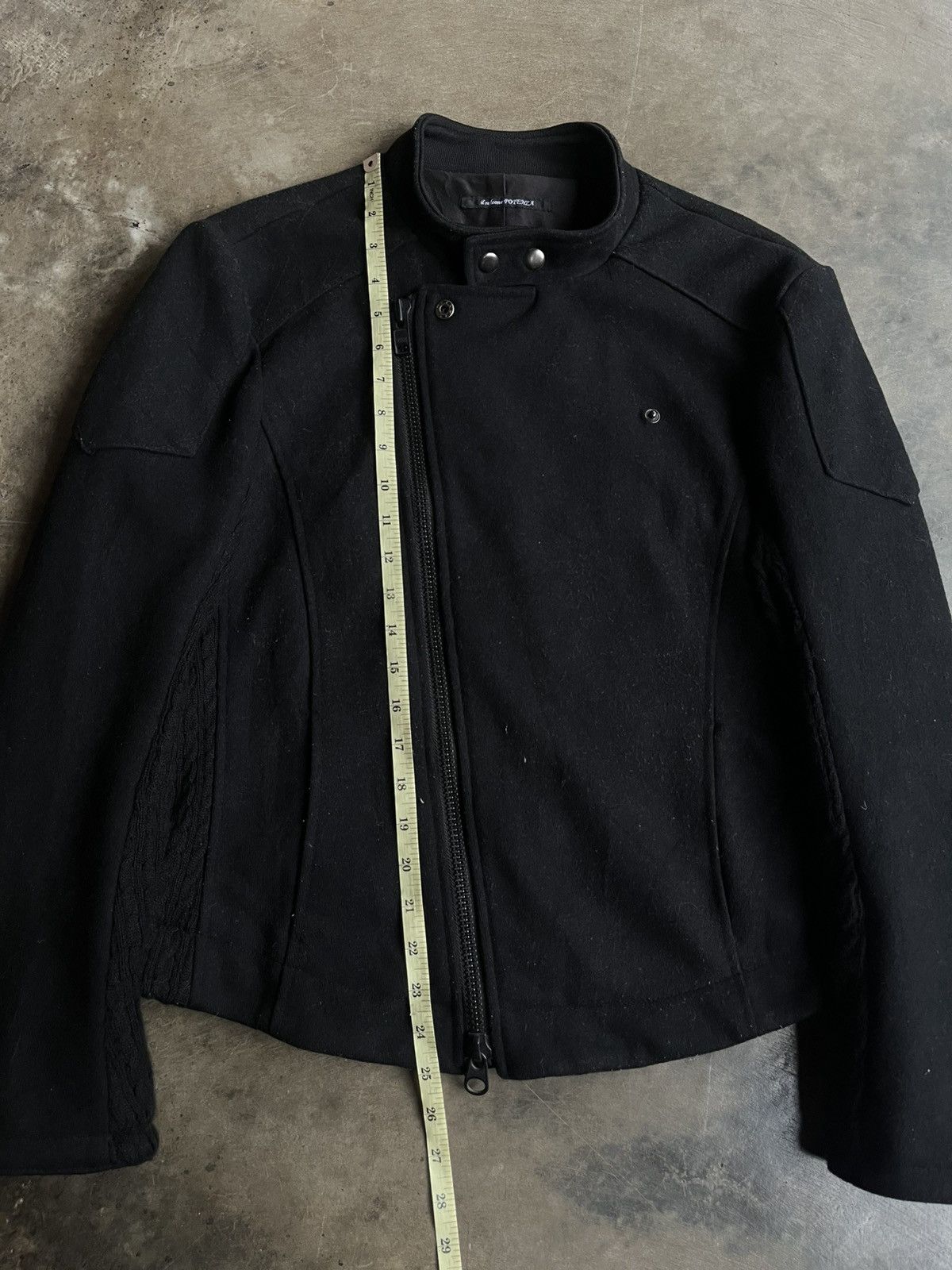 14th Addiction 2000s JAPANESE ASYMMETRICAL WOOL ZIP JACKET BIKERS VKEI PUNK Size US L / EU 52-54 / 3 - 15 Thumbnail
