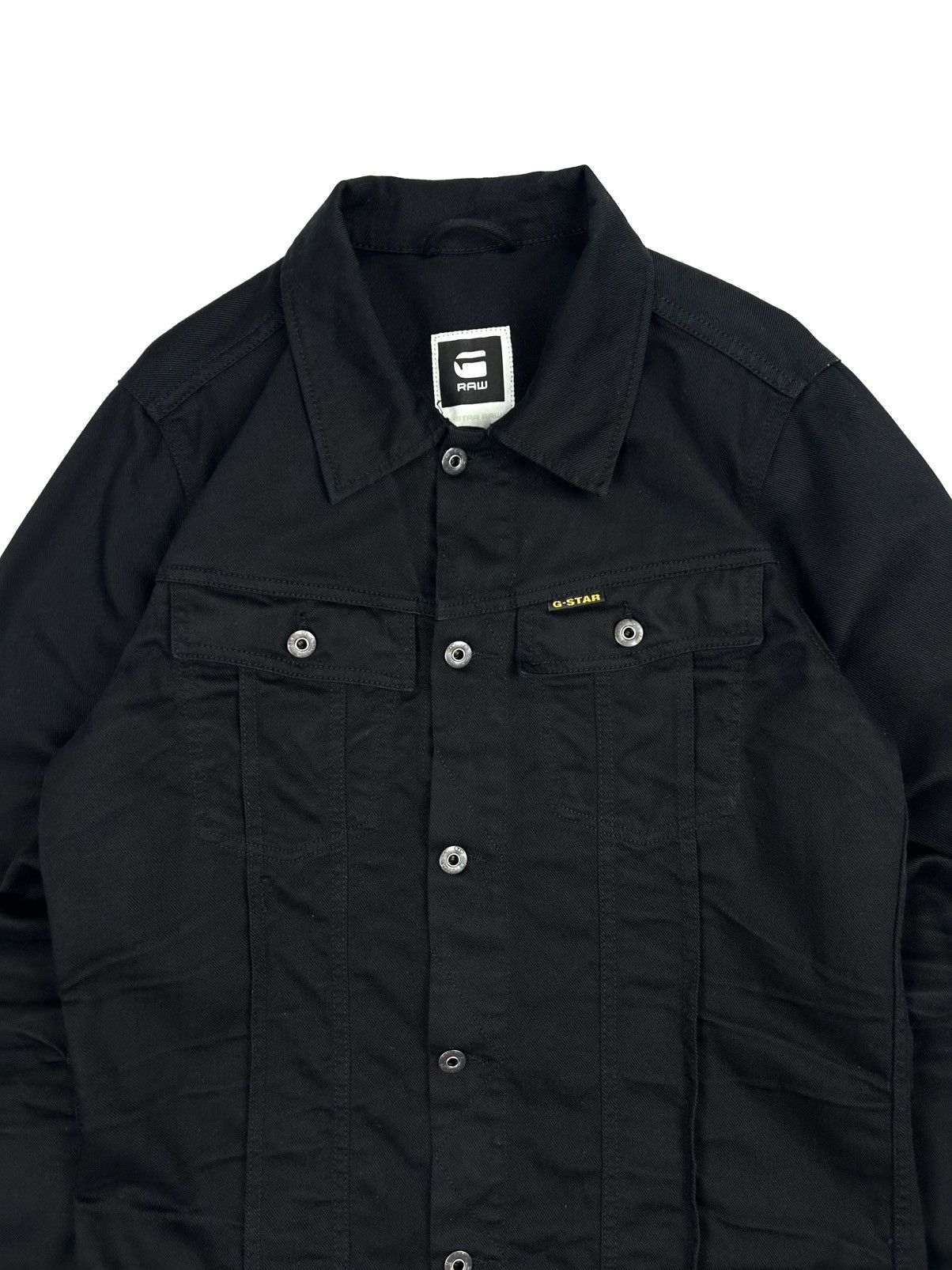 G-Star G-star raw Black Denim Jacket 3301 Slim Tailor Japaneses Y2K Size US XL / EU 56 / 4 - 7 Thumbnail