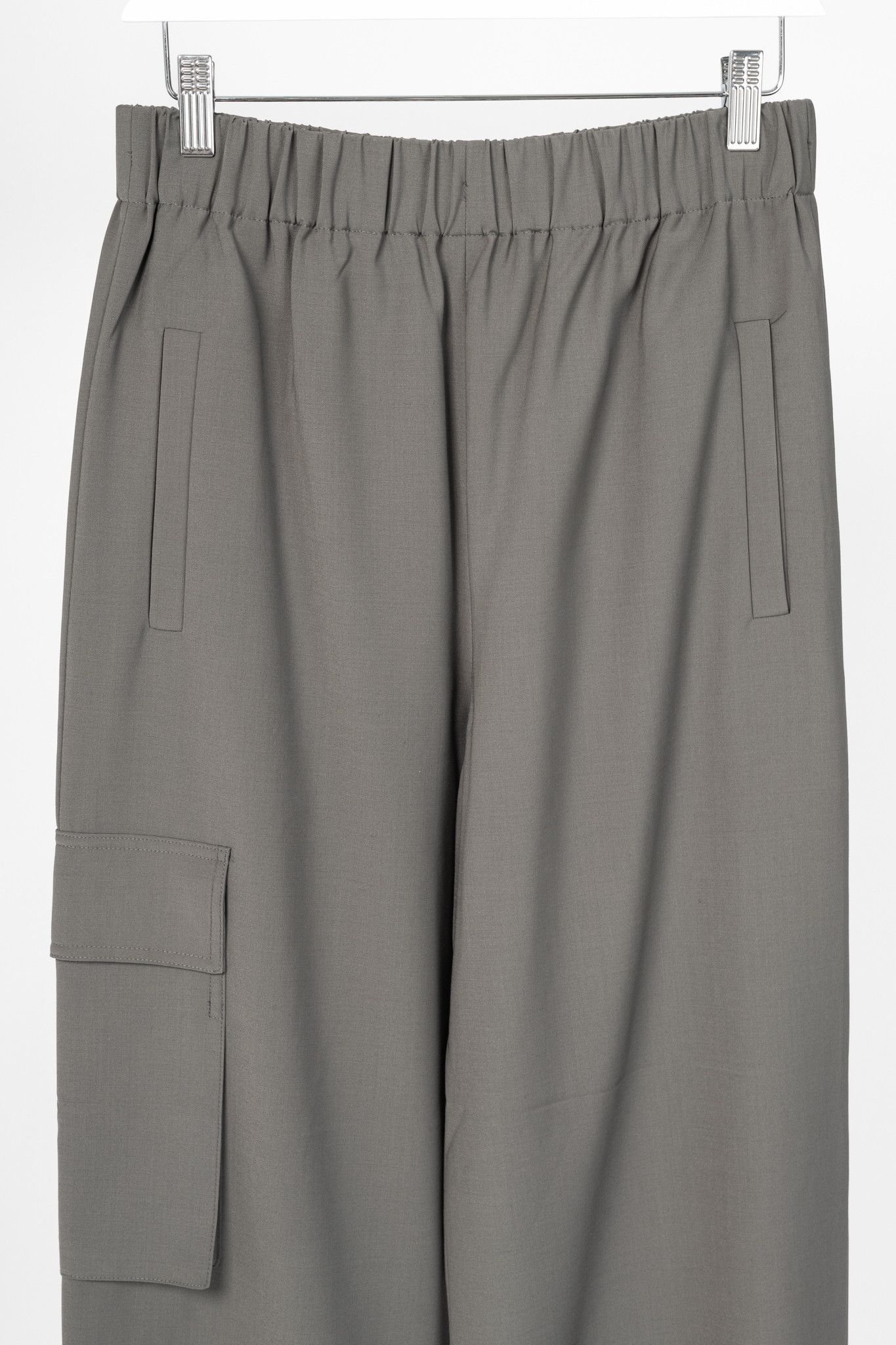 Tibi Tibi Wilt Dark Stone Tropical Wool Pull-On Jogger Size 28" / US 6 / IT 42 - 3 Thumbnail