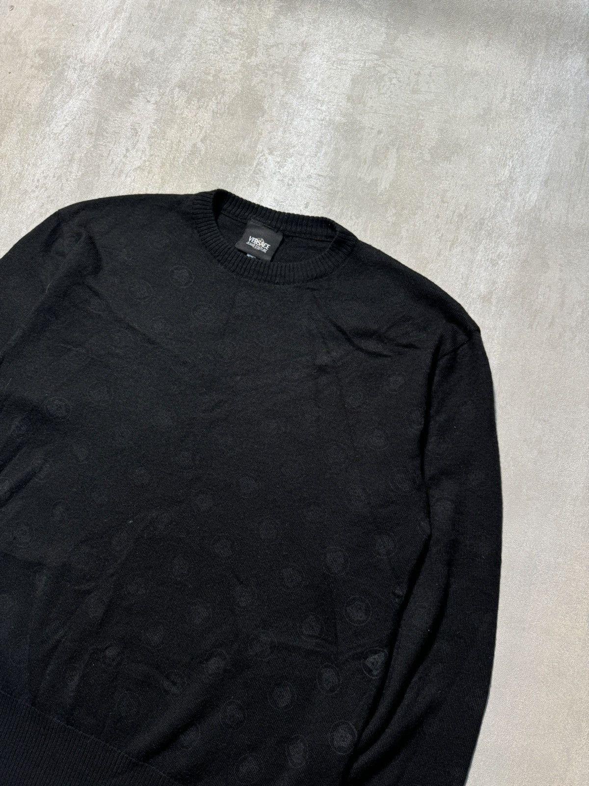 Versace Jeans Couture × Vintage Vintage Versace Jeans Couture Multi Logo Sweater Size US L / EU 52-54 / 3 - 2 Thumbnail