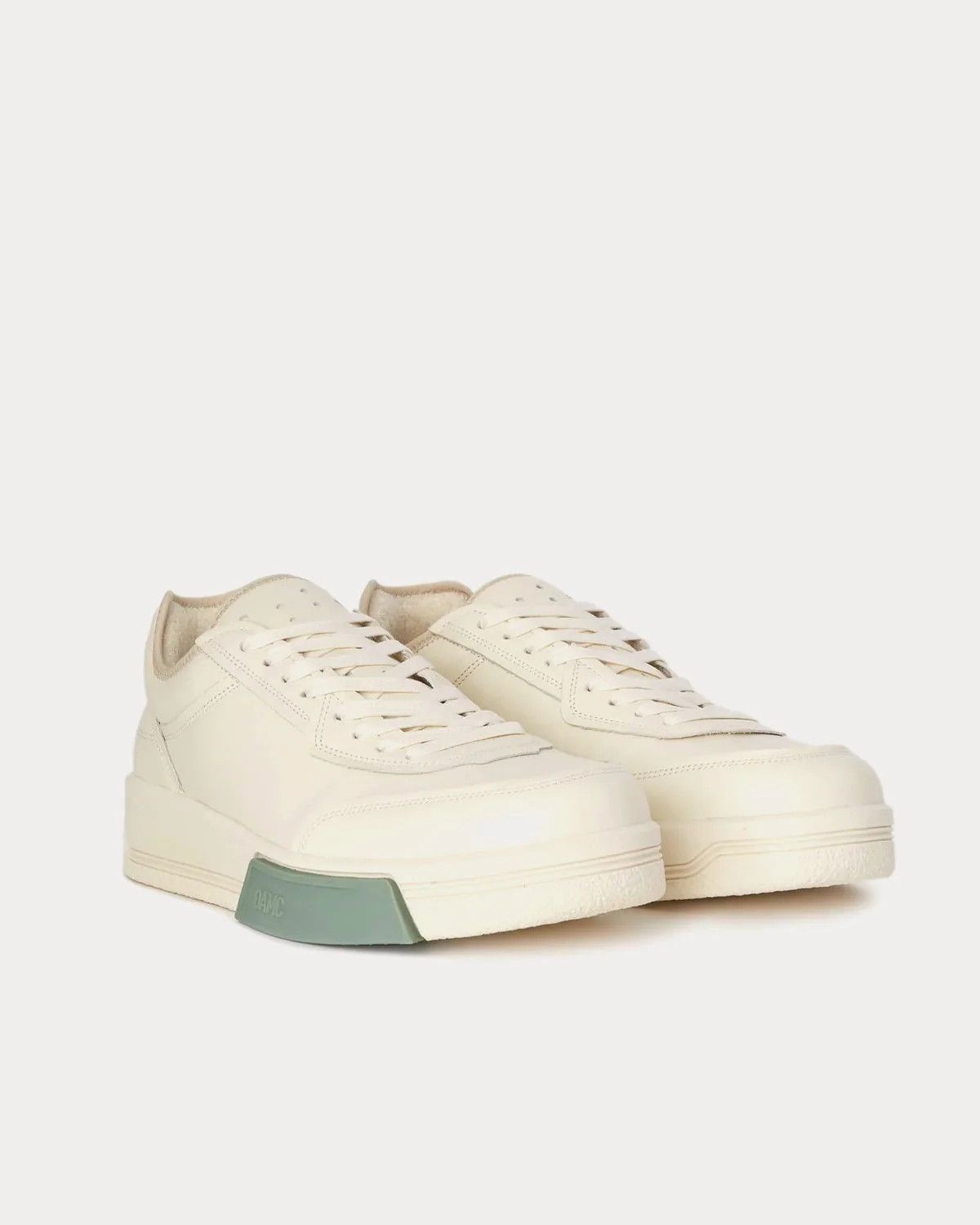 OAMC o1y0225 Logo Low-Top Sneakers in Off White Size US 7 / EU 40 - 2 Thumbnail