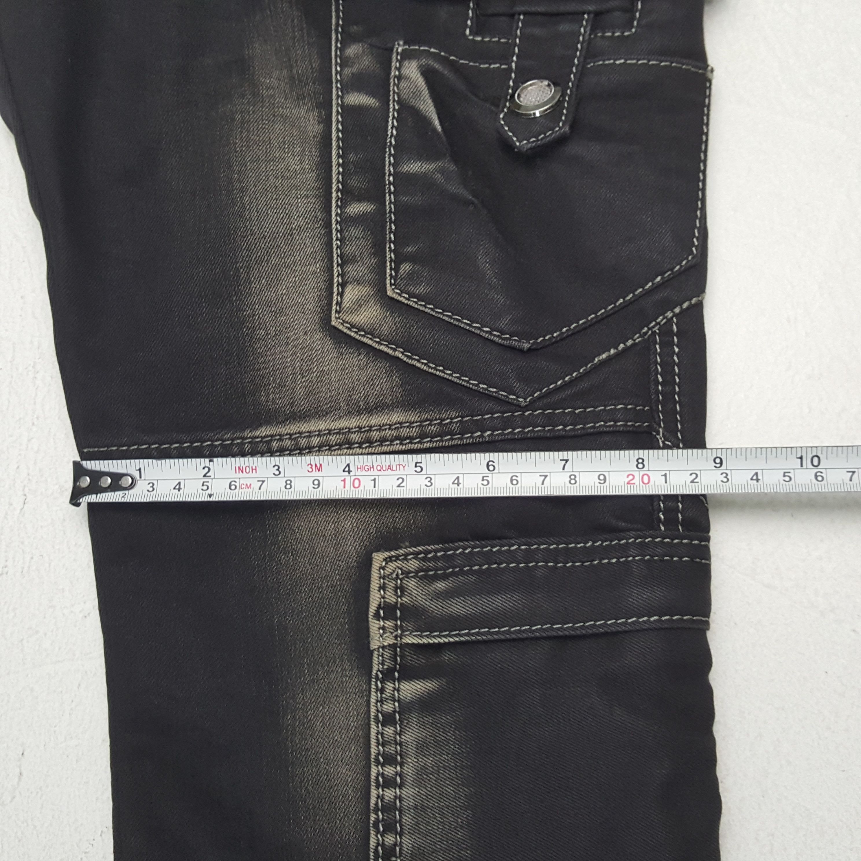 Vintage TESILIN Streetwear Fashion Cargo Style Rock Punk Jeans Size US 35 - 10 Thumbnail