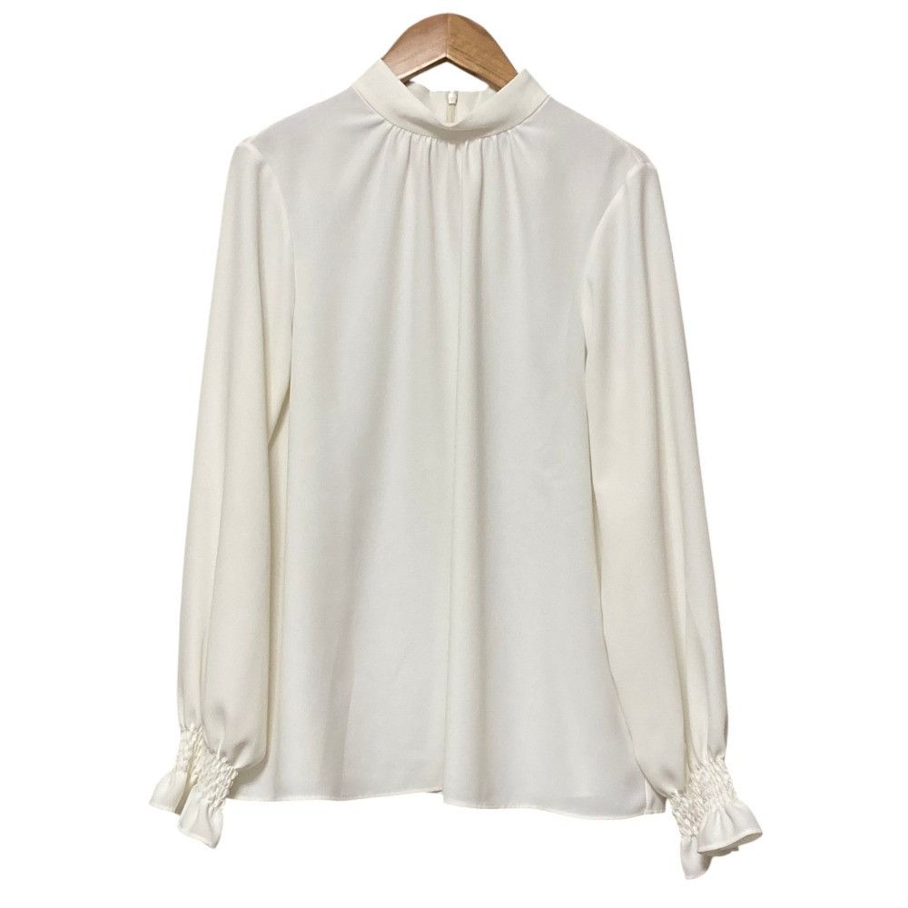 Theory Theory Luxe Back Satin Ggt Clebi 2 Silk Blend Pullover Blouse Textile Tops Back Duty Free For Usa in White, Women's