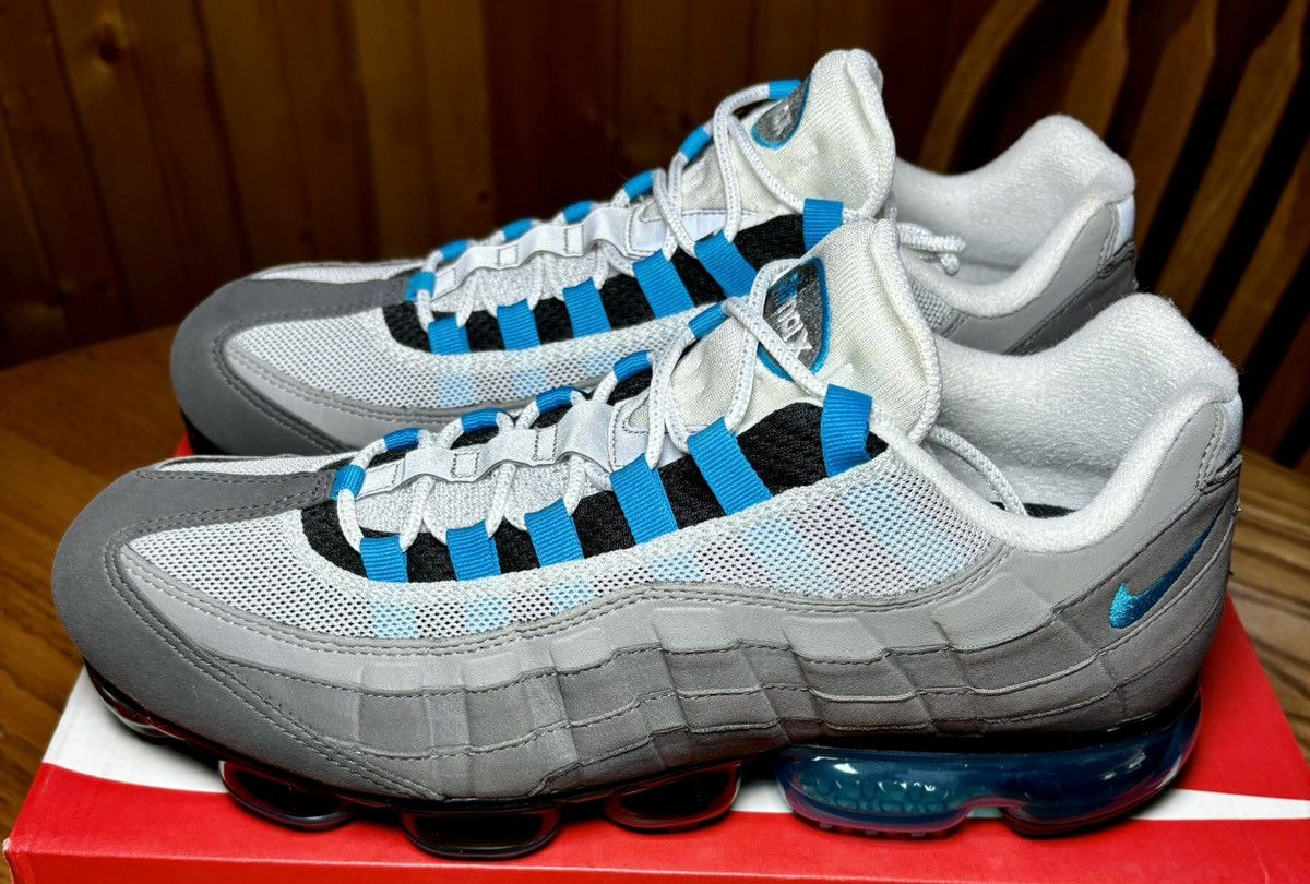 Nike Nike Air VaporMax 95 - Black/Neo Turquoise Size US 12 / EU 45 - 4 Thumbnail