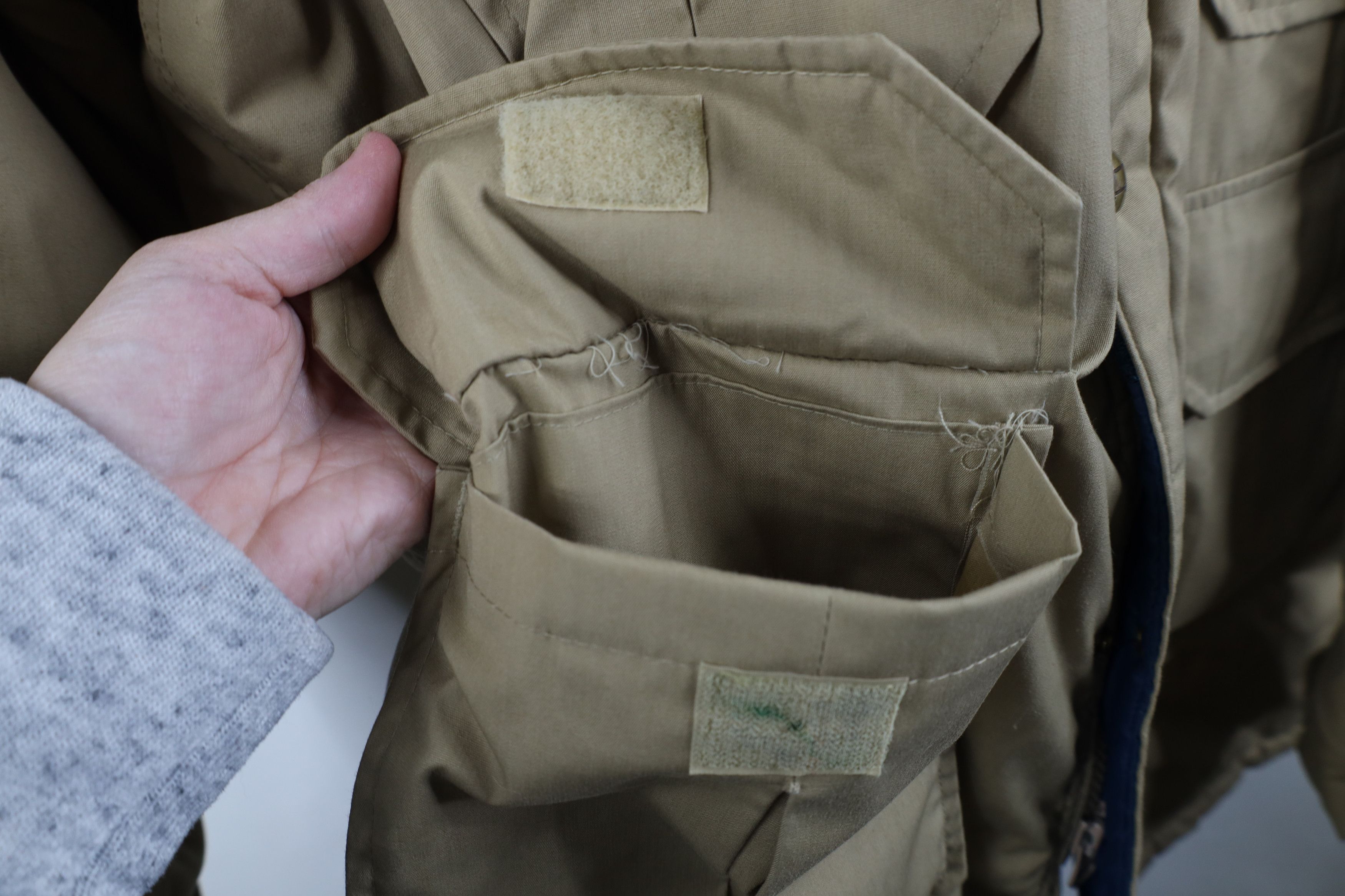 Vintage × Woolrich Woolen Mills Vintage 90s Woolrich Lined Full Zip Parka Jacket Beige USA Size US XL / EU 56 / 4 - 8 Thumbnail
