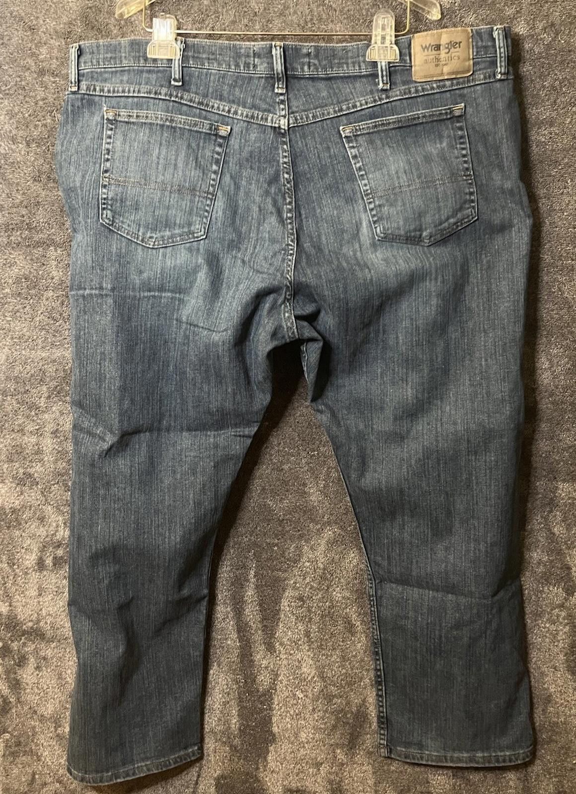 Wrangler Wrangler 42x28 Jeans Straight Leg Light Wash Stretch Denim Size US 42 / EU 58 - 2 Thumbnail