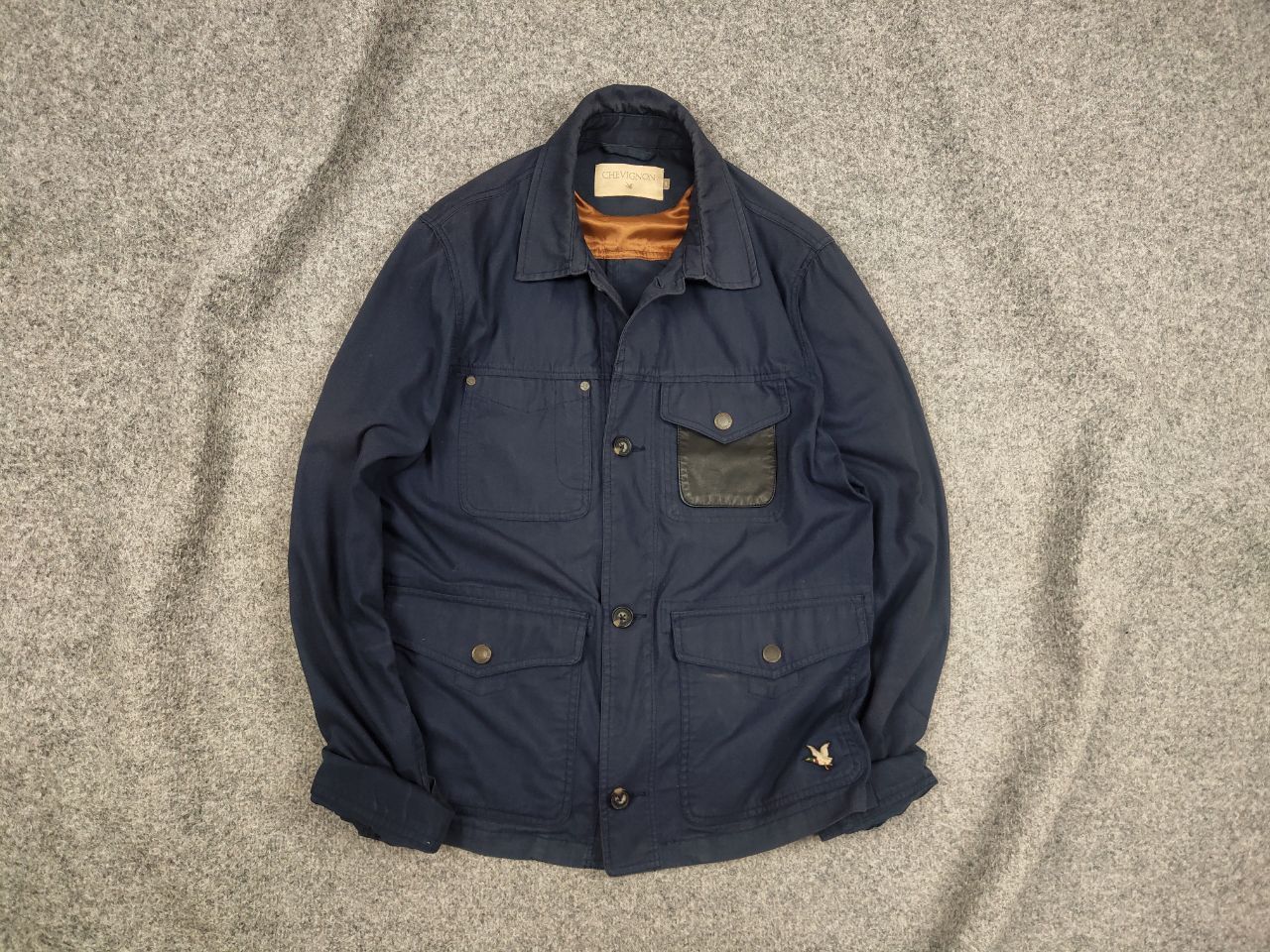 Chevignon Vintage Chevignon Light Pocket blue B Worker Jacket Size US S / EU 44-46 / 1 - 1 Thumbnail
