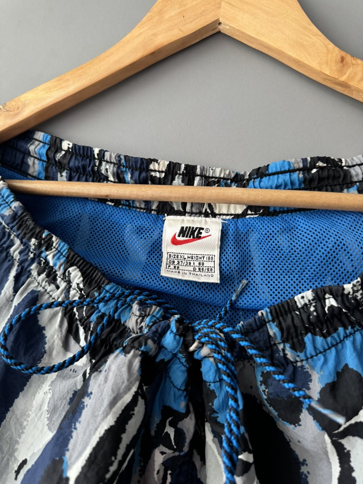 Nike × Vintage 90s Nike All Over Abstract Print Swim Shorts Lined Size US 38 / EU 54 - 4 Thumbnail