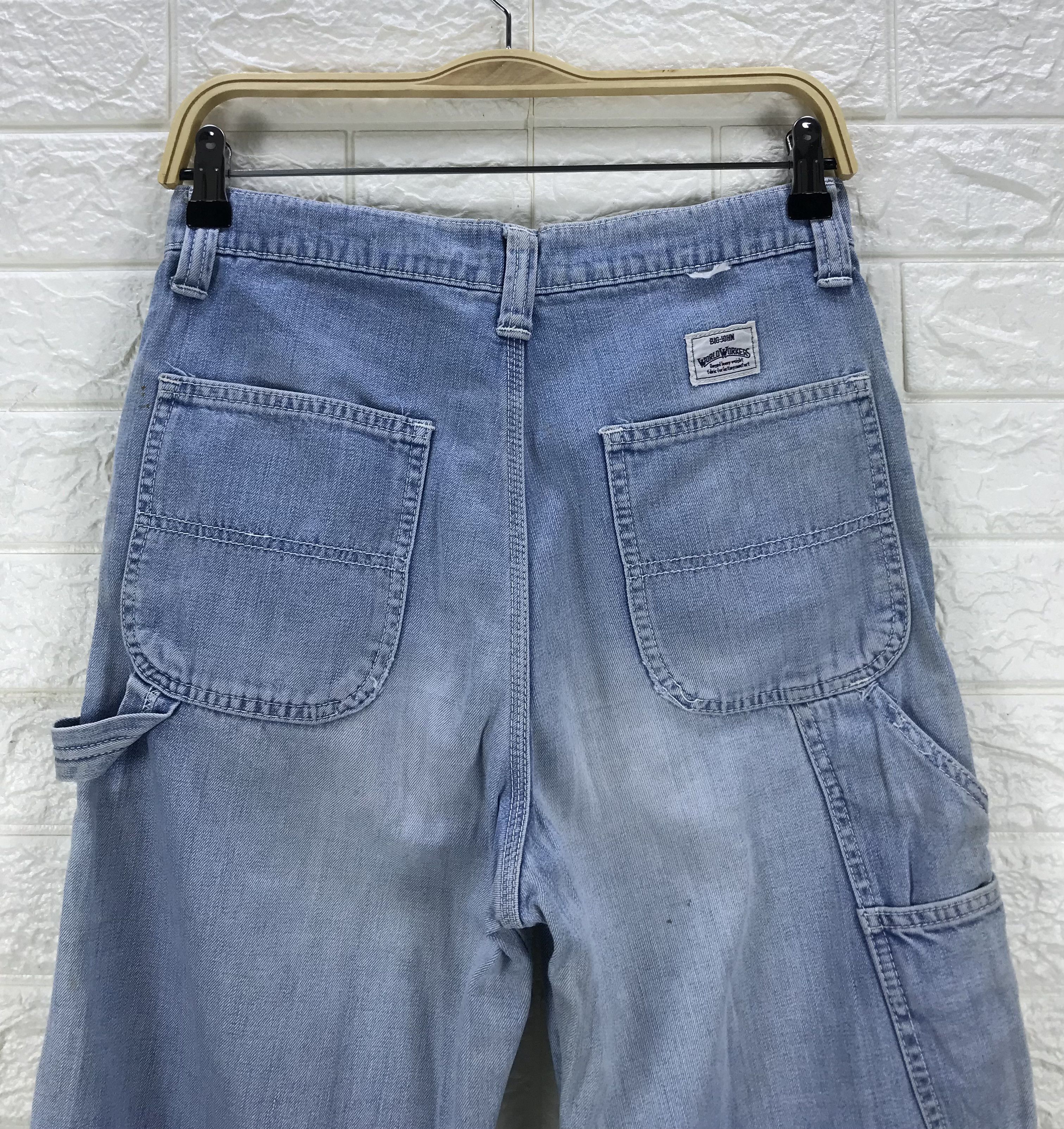 Big John Vintage Big John Light Wash Carpenter Jeans Size US 29 - 2 Thumbnail