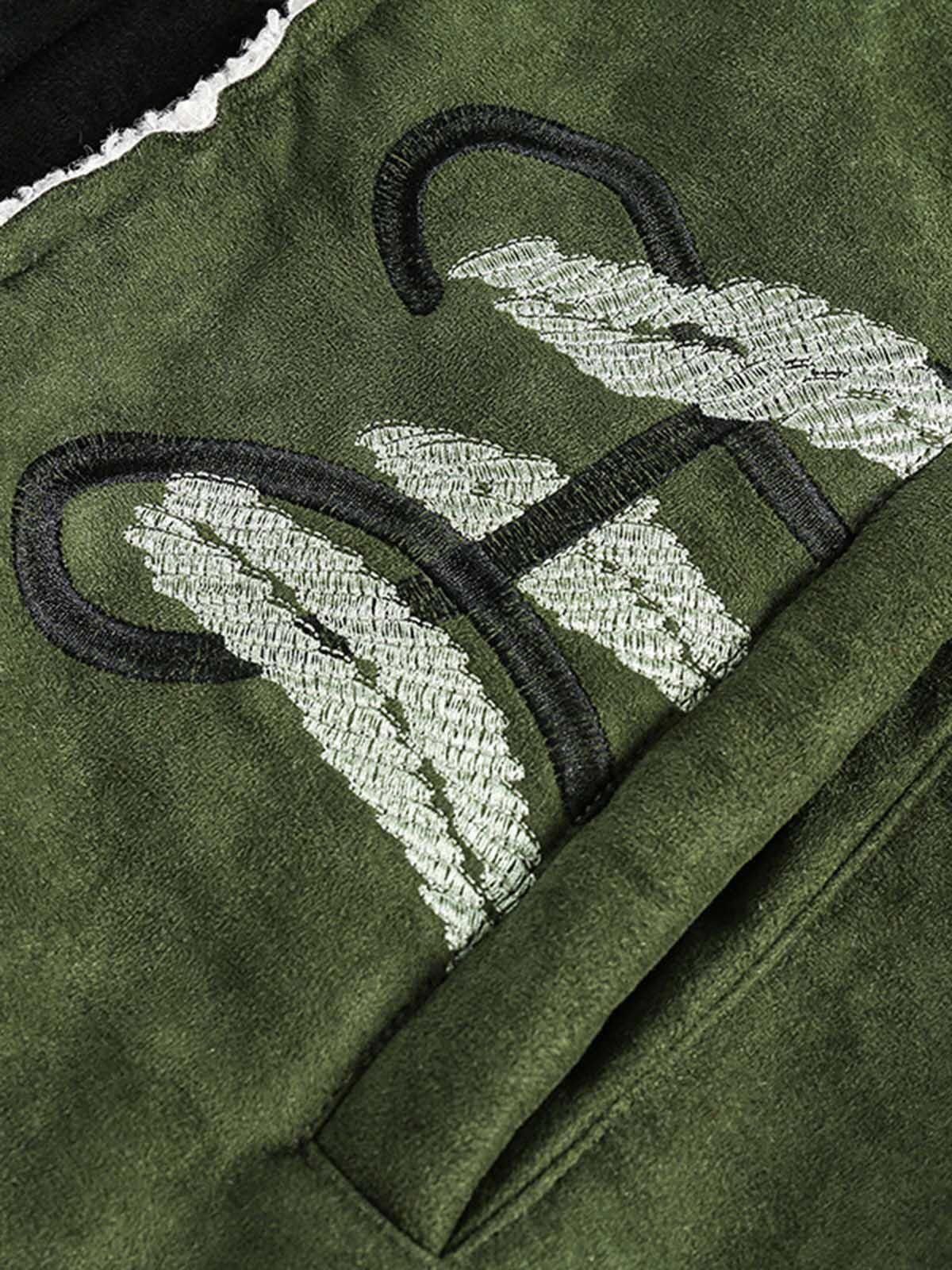 Other Floral Embroidered Suede Fleece Jacket Size US M / EU 48-50 / 2 - 4 Thumbnail
