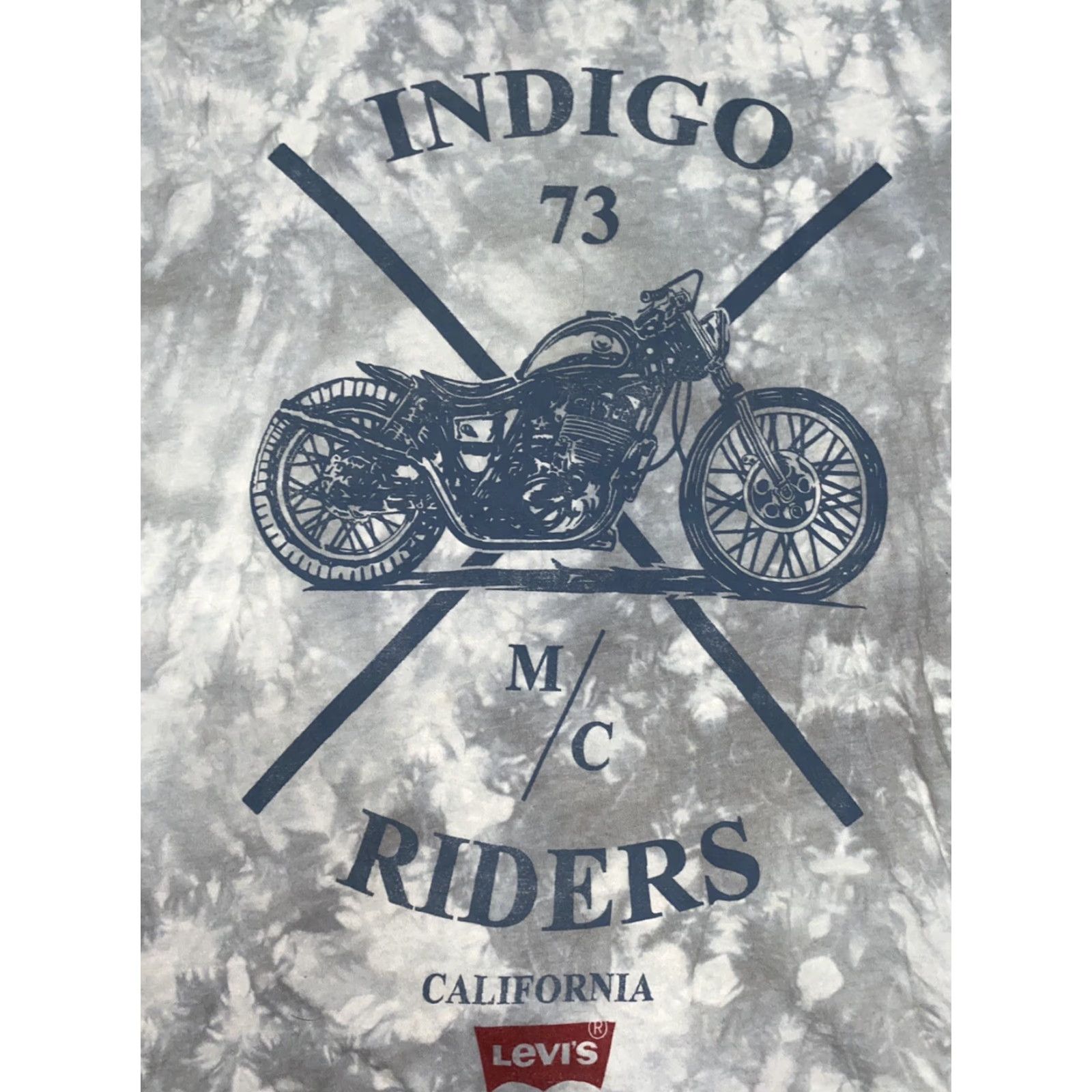 Levi's VINTAGE Levi's Gray California T-Shirt Adult Large Blue Indigo Mens Size US L / EU 52-54 / 3 - 3 Thumbnail