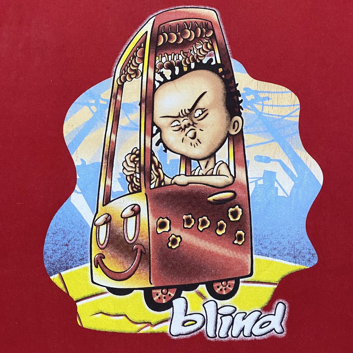Blind Skateboards Rare‼️🔥Vintage 90's Bootleg Blind Skateboards T-Shirt Size US M / EU 48-50 / 2 - 7 Thumbnail