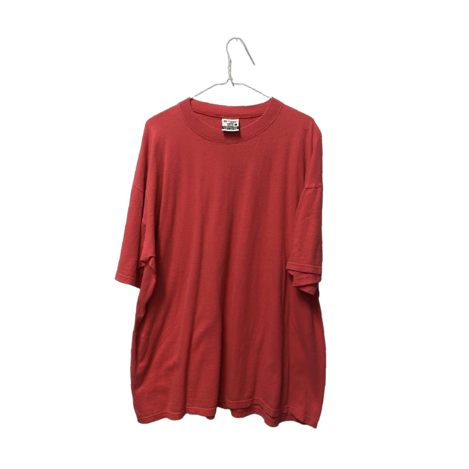 Lee VINTAGE Lee Sturdy Tees T Shirt Blank Cotton Faded Red Made In USA Large / XL Size US L / EU 52-54 / 3 - 1 Thumbnail