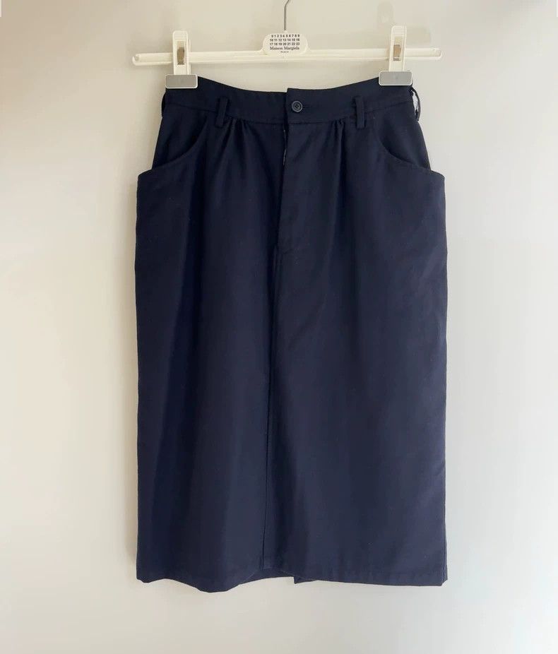 Y's Y's size os Dark blue wool skirt Size 23" - 1 Thumbnail