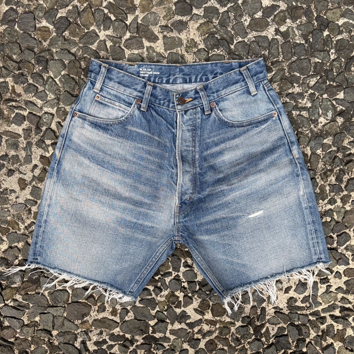 Celine Celine Wesley Denim Zuma Wash Distressed Short Size US 29 - 1 Thumbnail