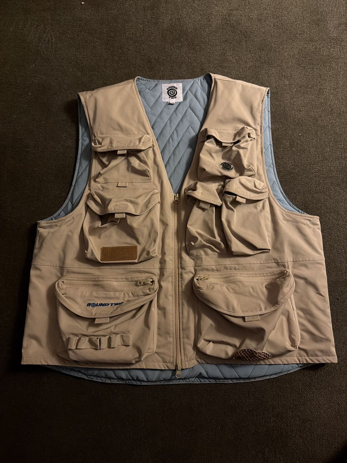 Round Two Khaki Fishing Vest Size US XXL / EU 58 / 5 - 1 Thumbnail