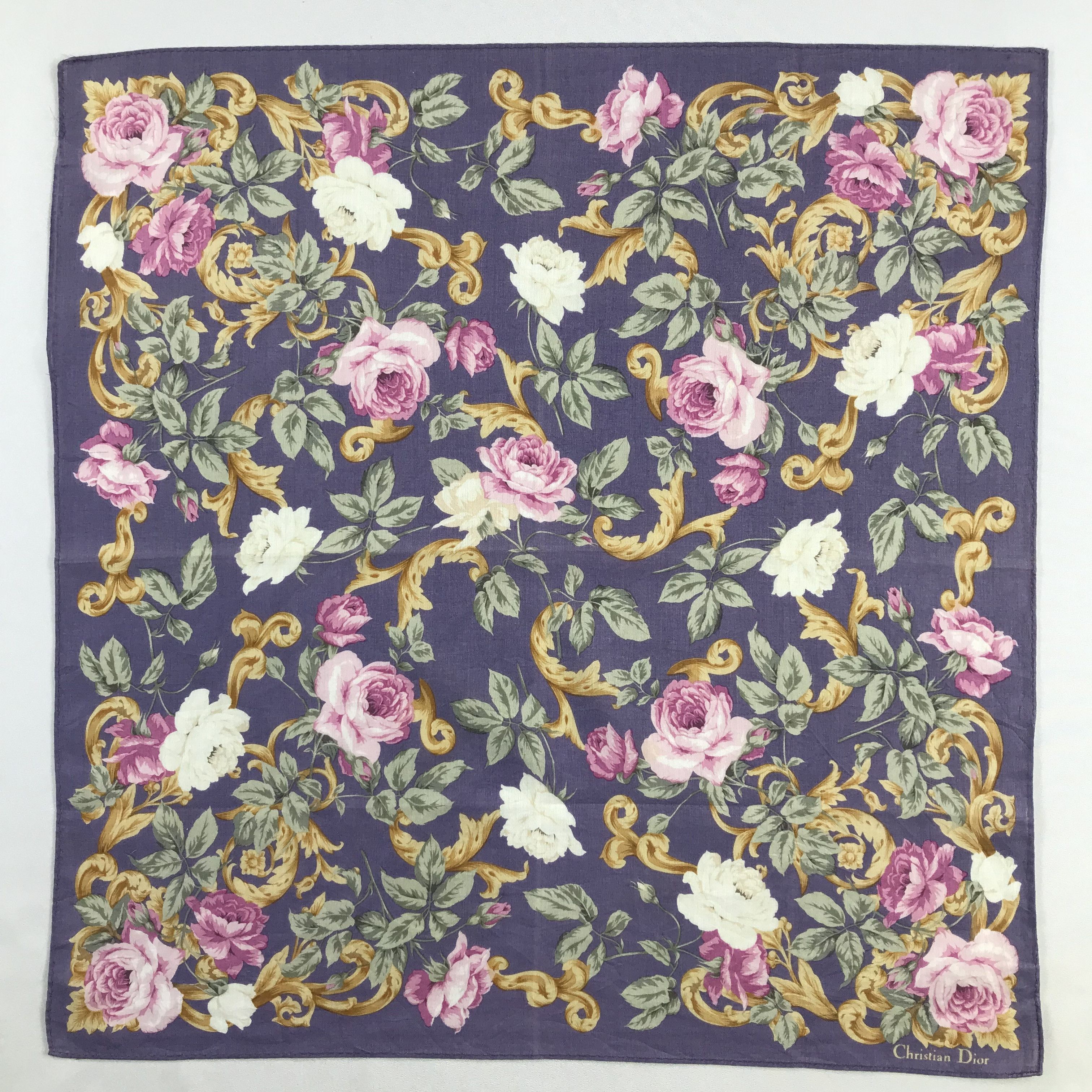 Christian Dior Monsieur CHRIstian dioR Handkerchief / Bandana / Neckerchief C818 Size ONE SIZE - 3 Thumbnail