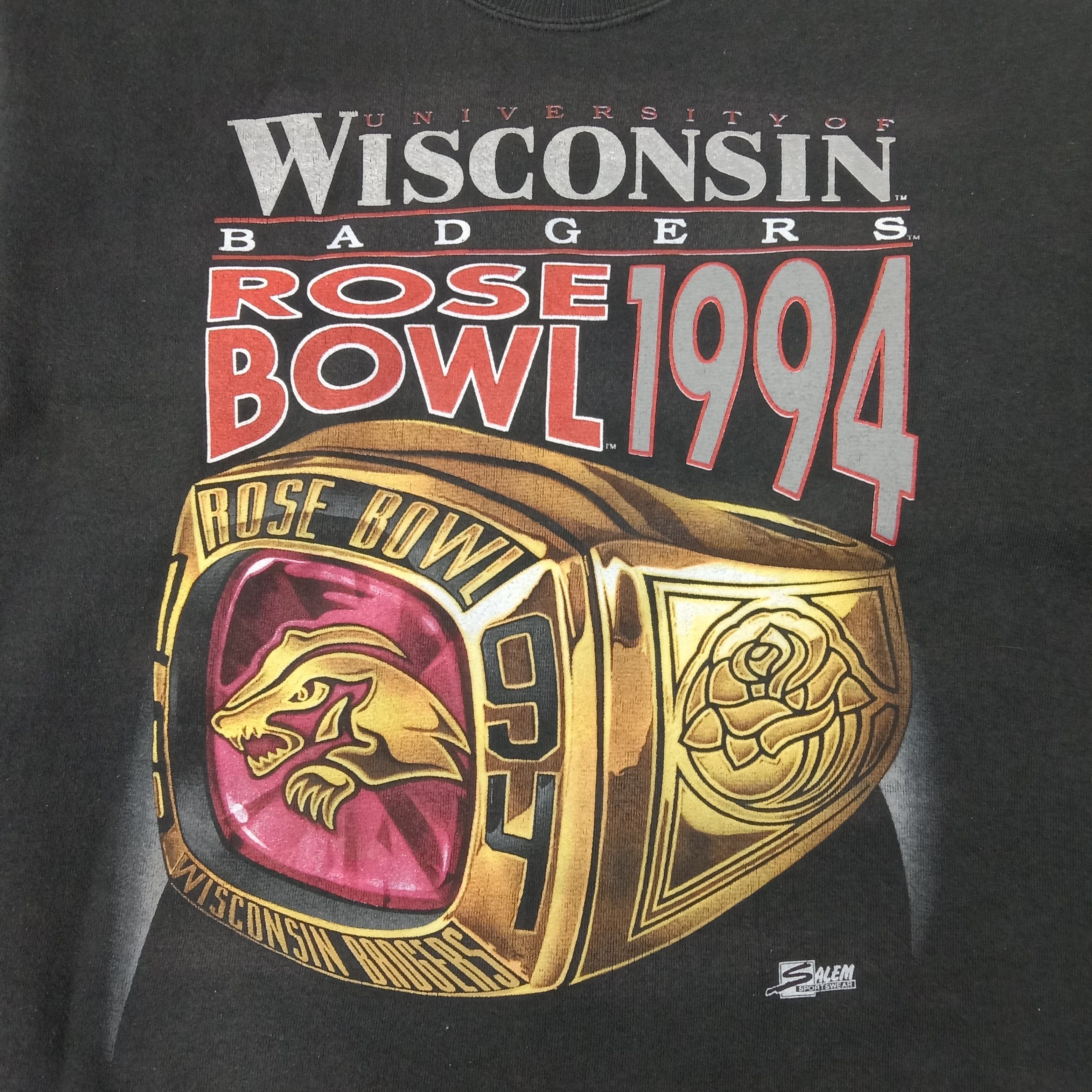 Salem Sportswear University Of Wisconsin Badgers 1994 Sweatshirt C260N12 Size US M / EU 48-50 / 2 - 2 Thumbnail