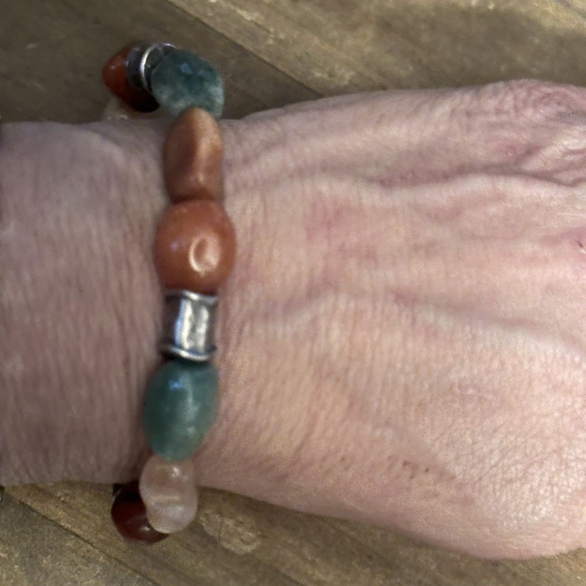Vintage Vintage earthy tones agate toggle bracelet Size ONE SIZE - 3 Thumbnail