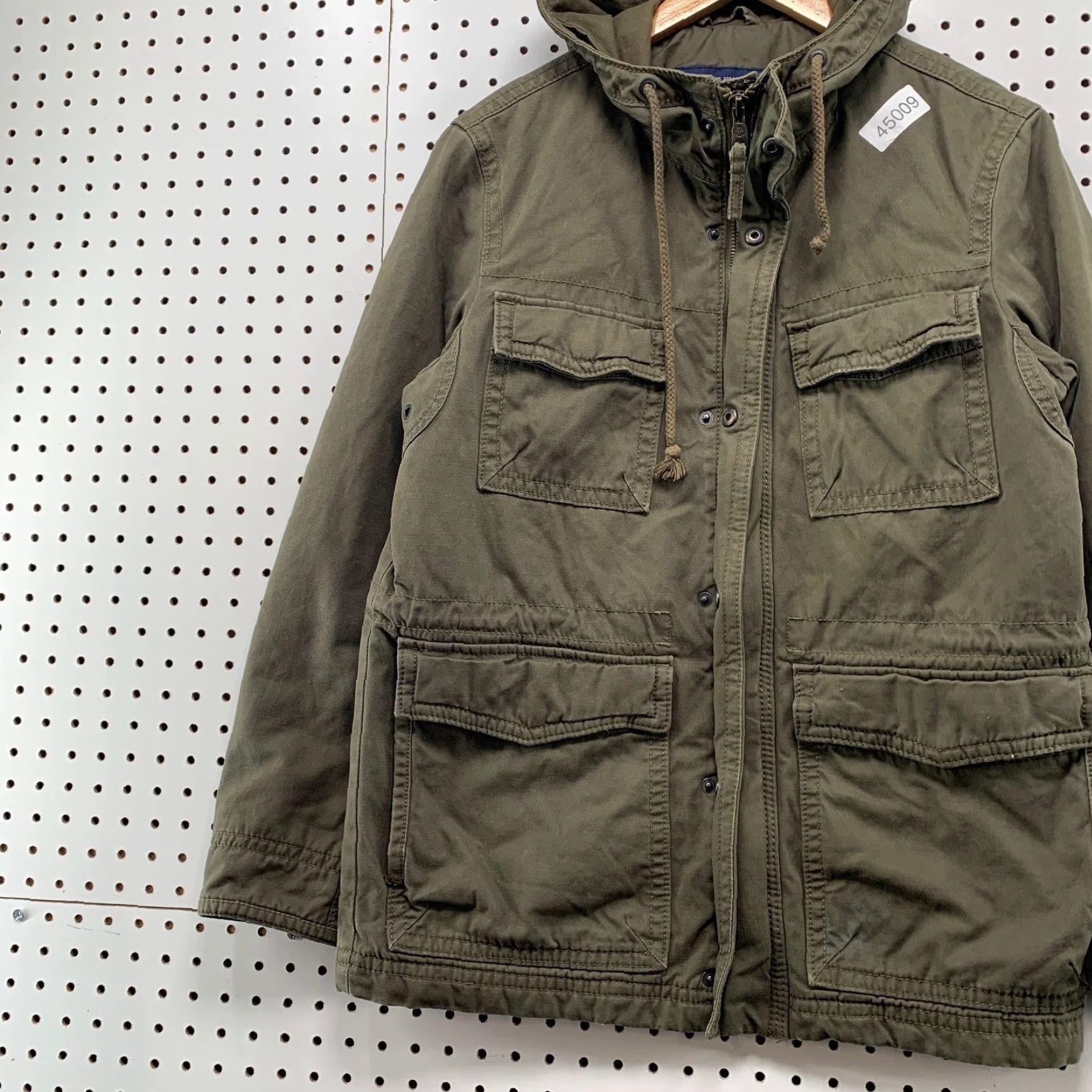 American Eagle Outfitters American Eagle Military Jacket Mens Small Green Unlined Army Field Coat Size US S / EU 44-46 / 1 - 3 Thumbnail