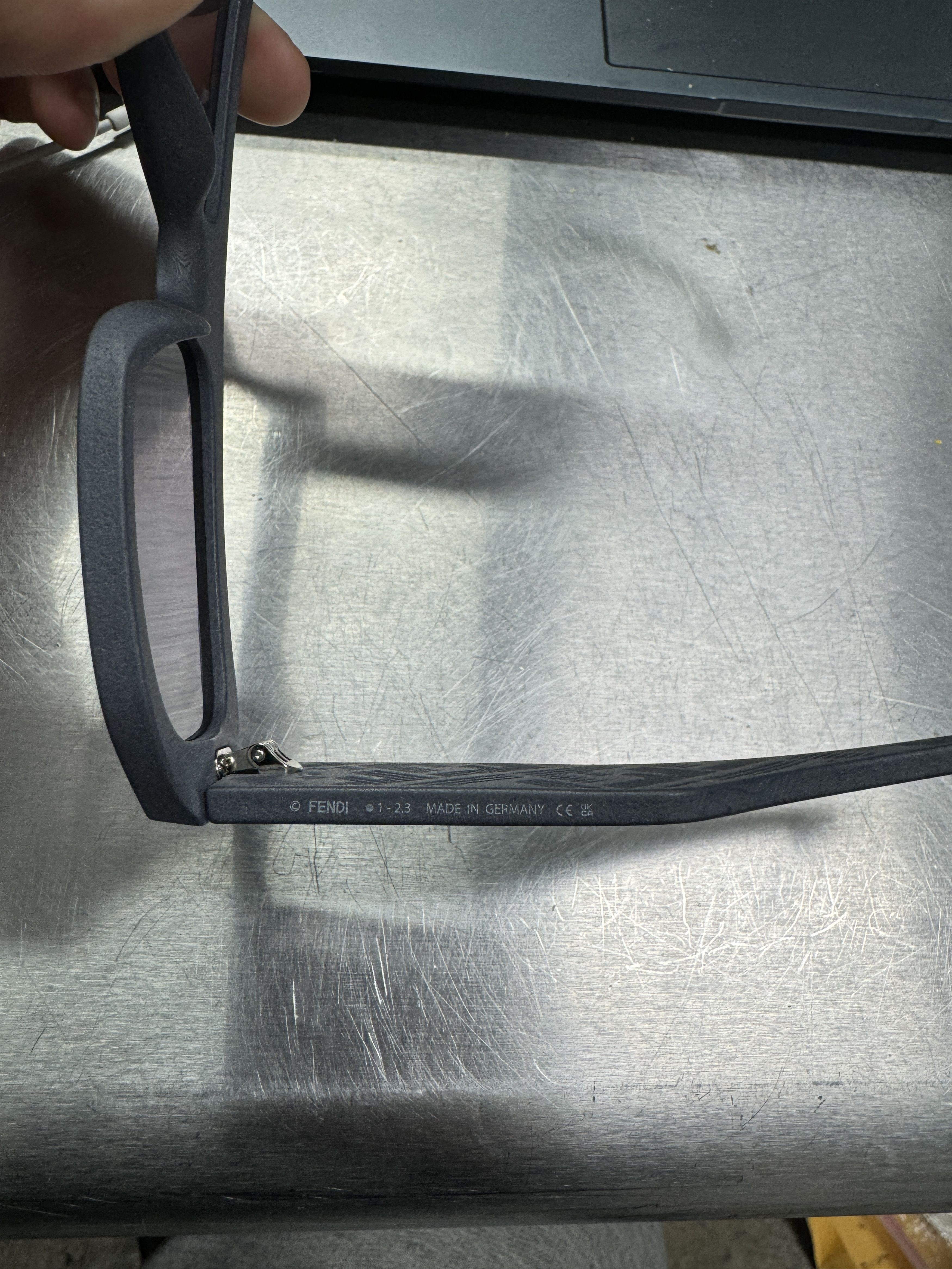 Fendi Fendi FE401061 20V Sunglasses, 54-17-145, 3D Printed Gray Size ONE SIZE - 4 Thumbnail