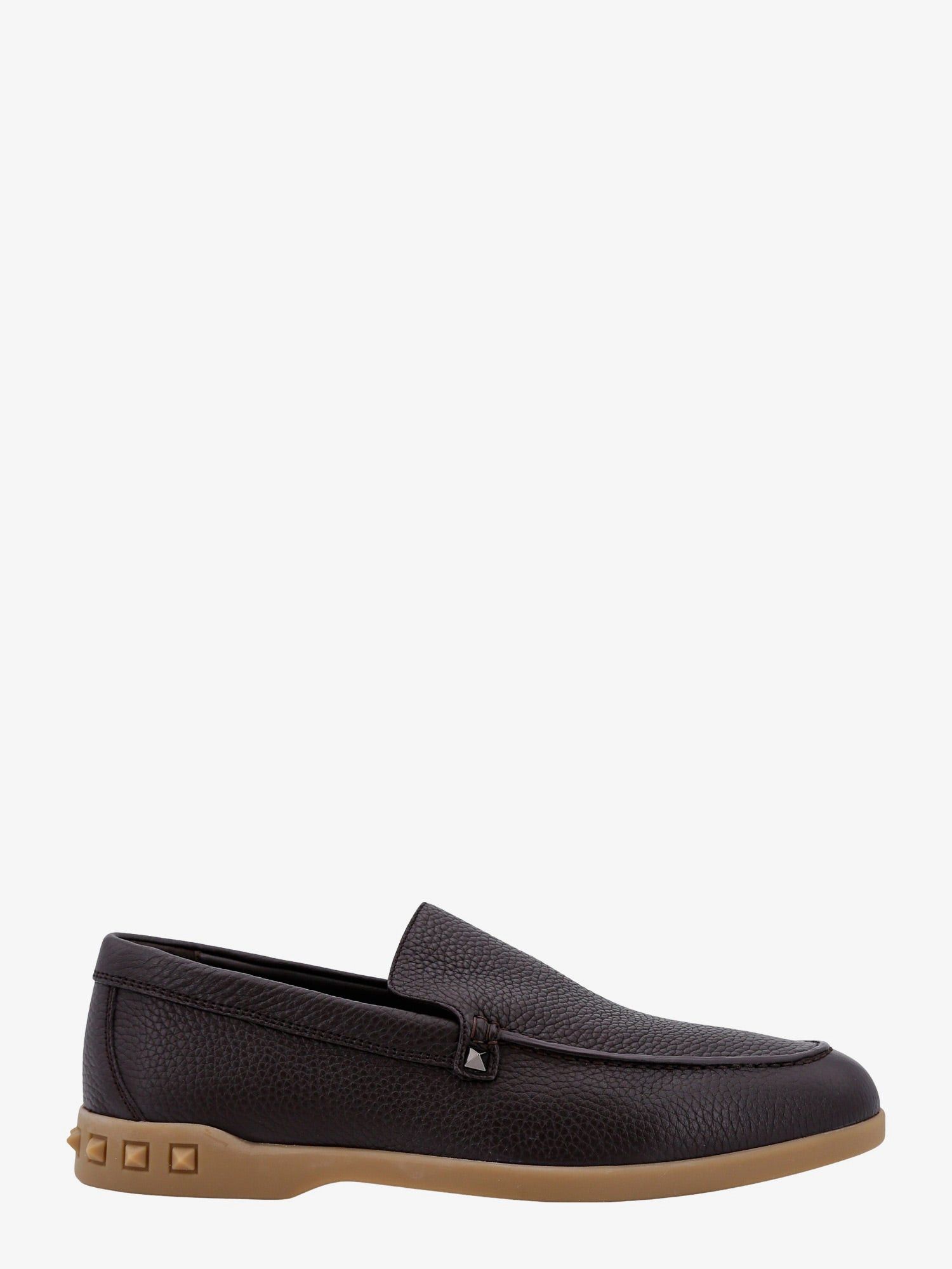 image of Valentino Garavani Leisure Flows Man Brown Loafers, Men's (Size 6)