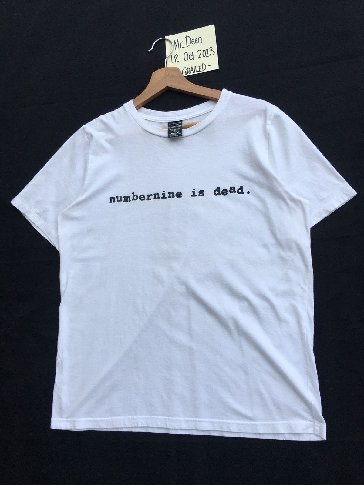 Number (N)ine Rare Number Nine is dead. Printed Tshirt Size US L / EU 52-54 / 3 - 4 Thumbnail