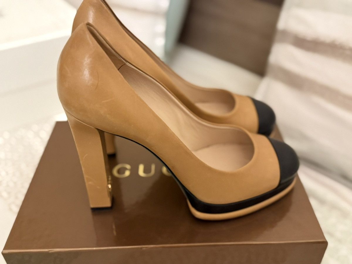 Chanel Channel heels in caramel color way Size US 11 / IT 41 - 3 Thumbnail