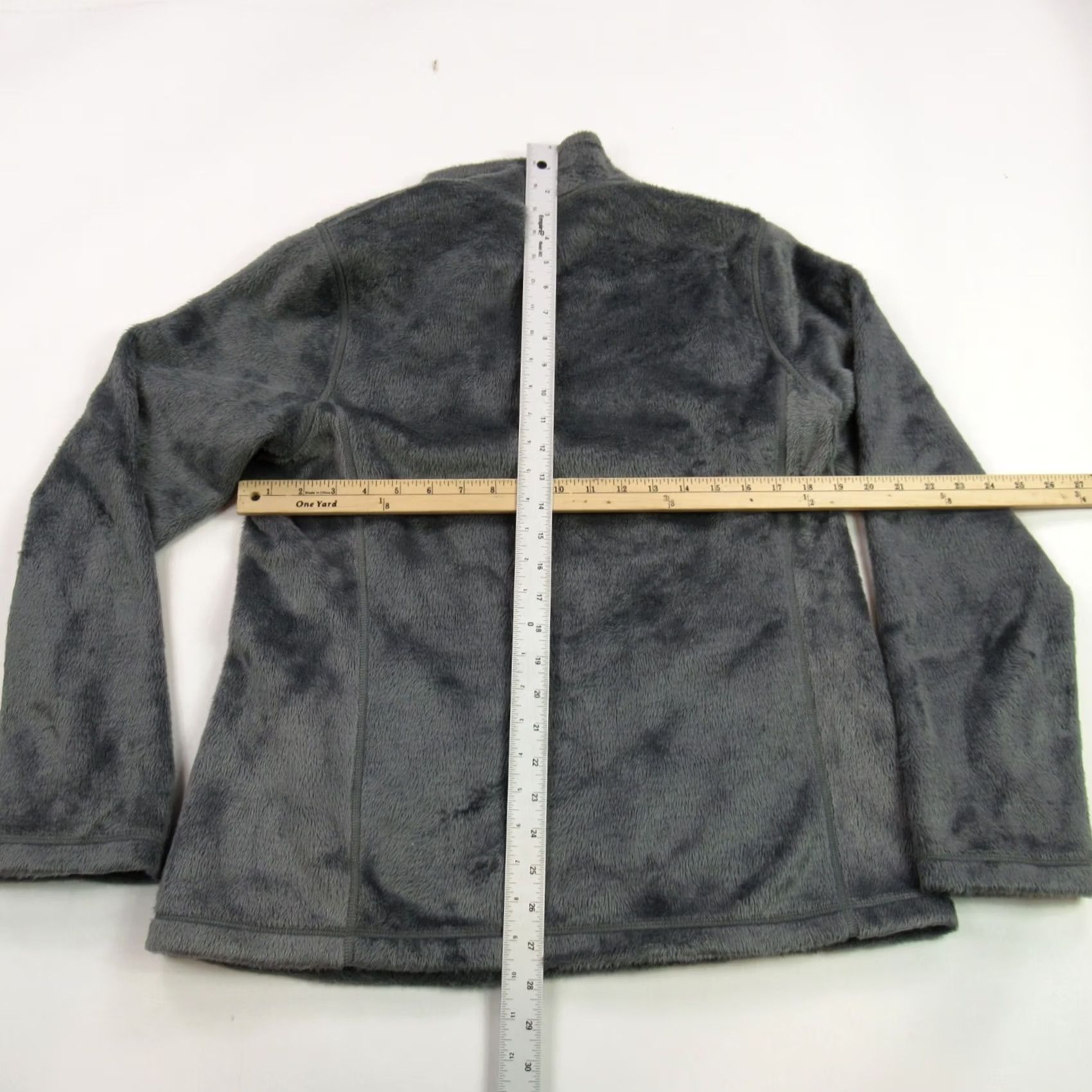 Vintage Womens Jacket Large Gray Long Sleeve Full Zip Lightweight Reversible Pockets Size L / US 10 / IT 46 - 5 Thumbnail