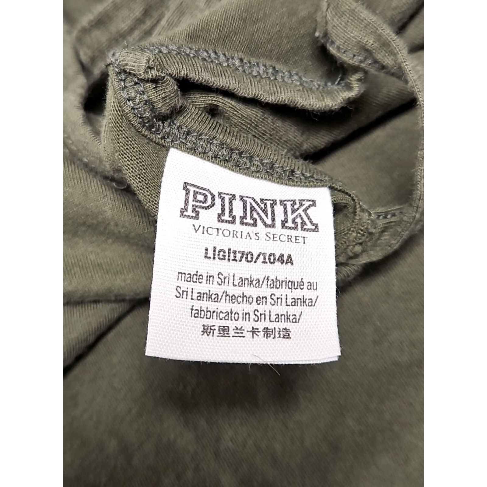 Vintage Victoria's Secret PINK Y2K Olive Green Long Sleeve Open Back Ladder Top Small Size L / US 10 / IT 46 - 7 Thumbnail
