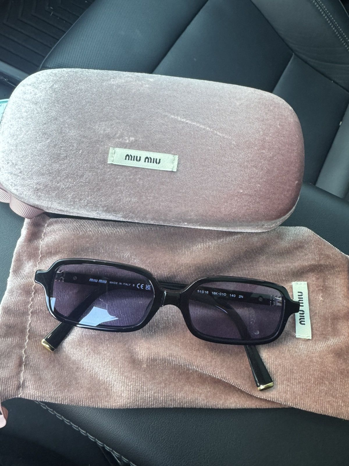 Miu Miu Miu Miu Regard Sunglasses Size ONE SIZE - 3 Thumbnail