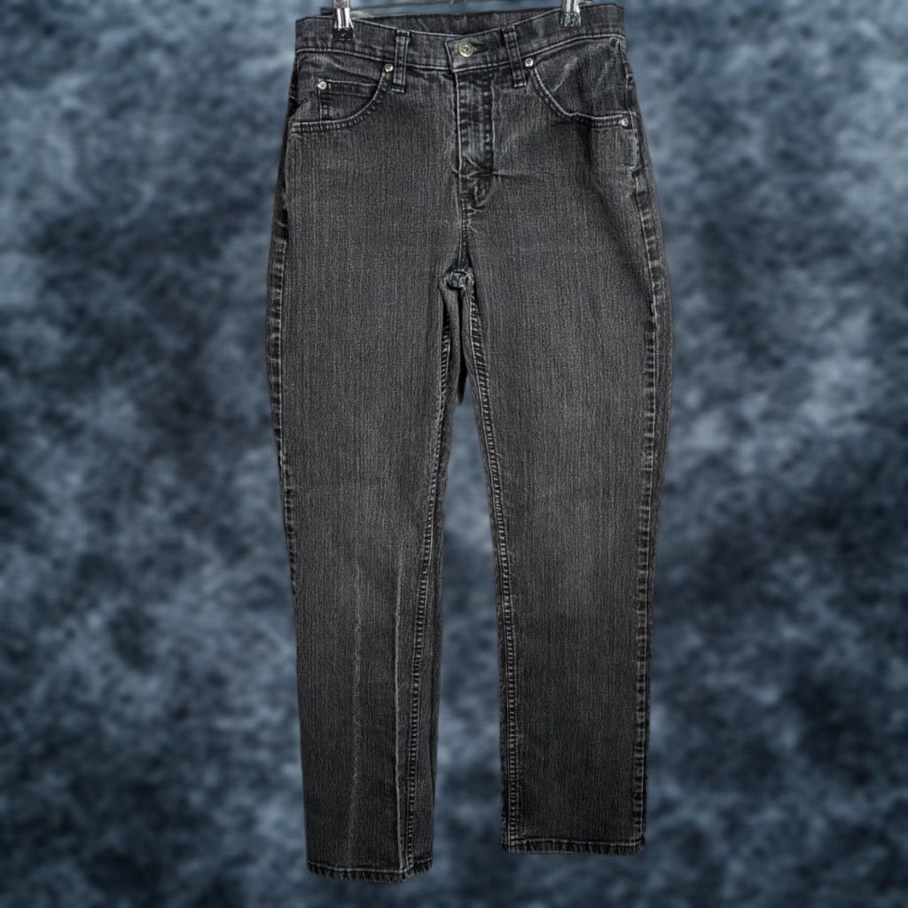 Lee VINTAGE Lee Riders High-Waisted Black Denim Jeans Womens Size 6M Straight Leg Size 26" / US 2 / IT 38 - 1 Thumbnail