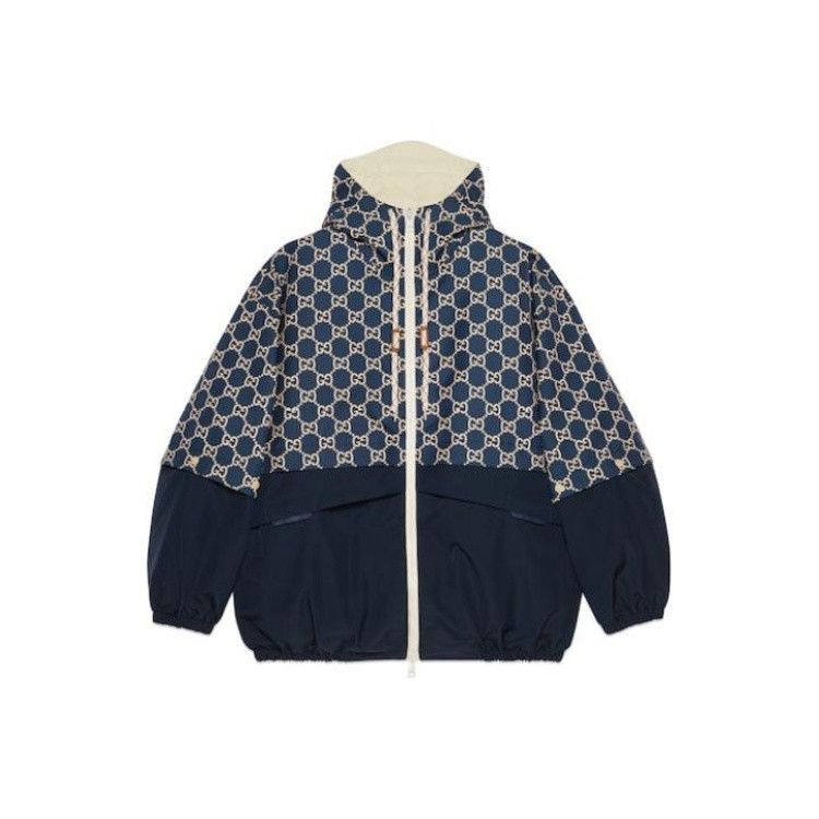 Gucci Gucci Patterned Hooded Jacket for Men Size US M / EU 48-50 / 2 - 1 Thumbnail