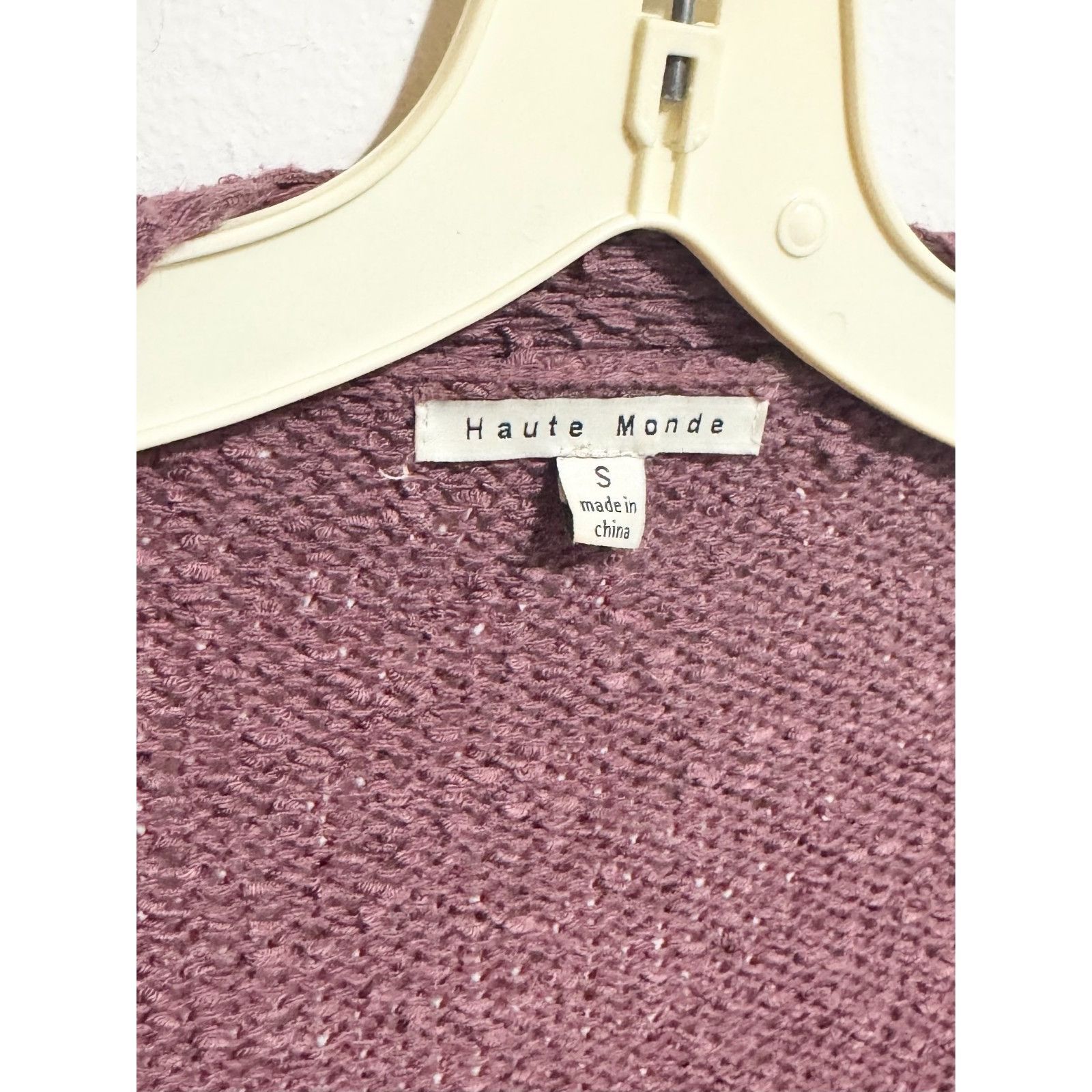 Other Haute Monde Purple Knit Cardigan Sweater Size S Size S / US 4 / IT 40 - 3 Thumbnail