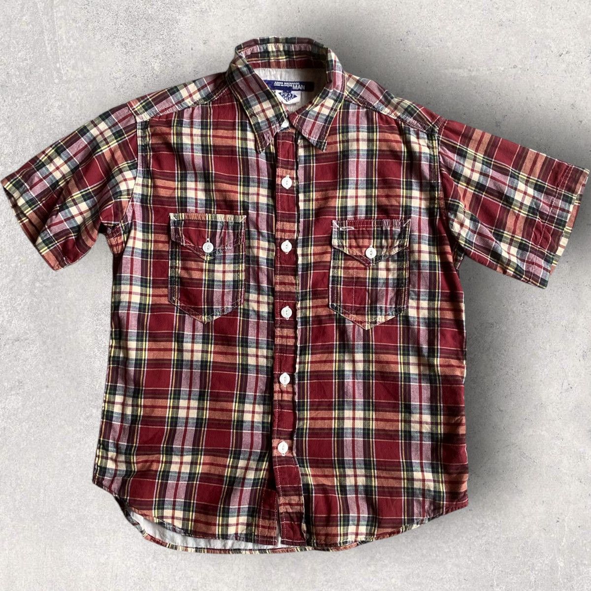 Junya Watanabe 2005 Junya Watanabe Post O’Alls Plaid Shirt Size US S / EU 44-46 / 1 - 2 Thumbnail