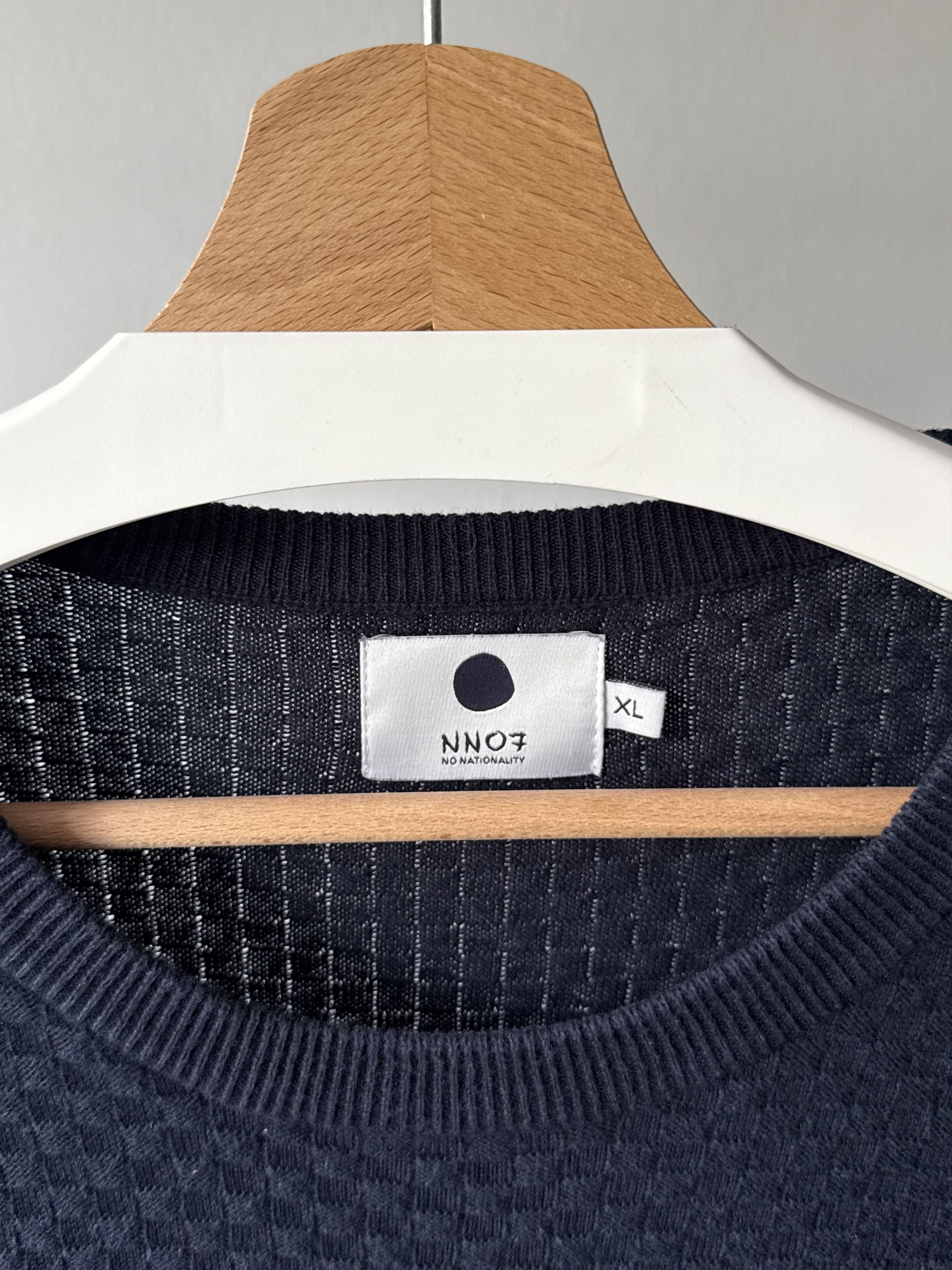 NN07 NN07 No Nationality Albert Navy Blue Knitted Jumper Sweater Size US XL / EU 56 / 4 - 10 Thumbnail