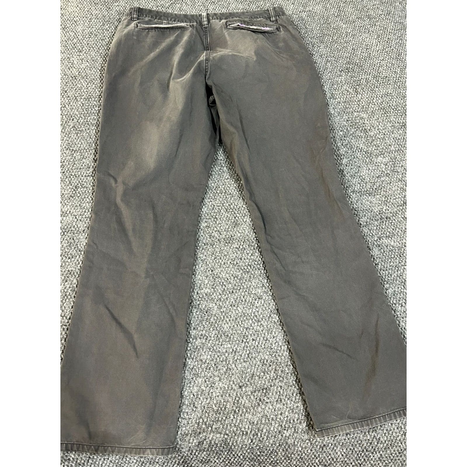 Bonobos Bonobos Washed Chinos Pants Mens 35x32 Gray Straight Fit Casual Everyday Wear Size US 35 - 7 Thumbnail