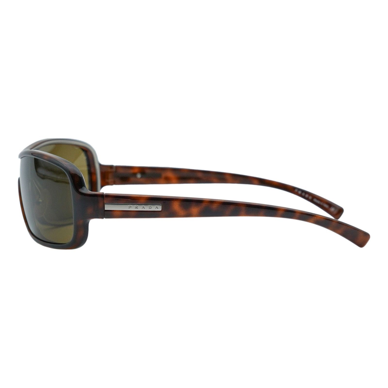 Prada Vintage Prada SPR 10D Tortoiseshell Shield Logo Sunglasses Size ONE SIZE - 3 Thumbnail