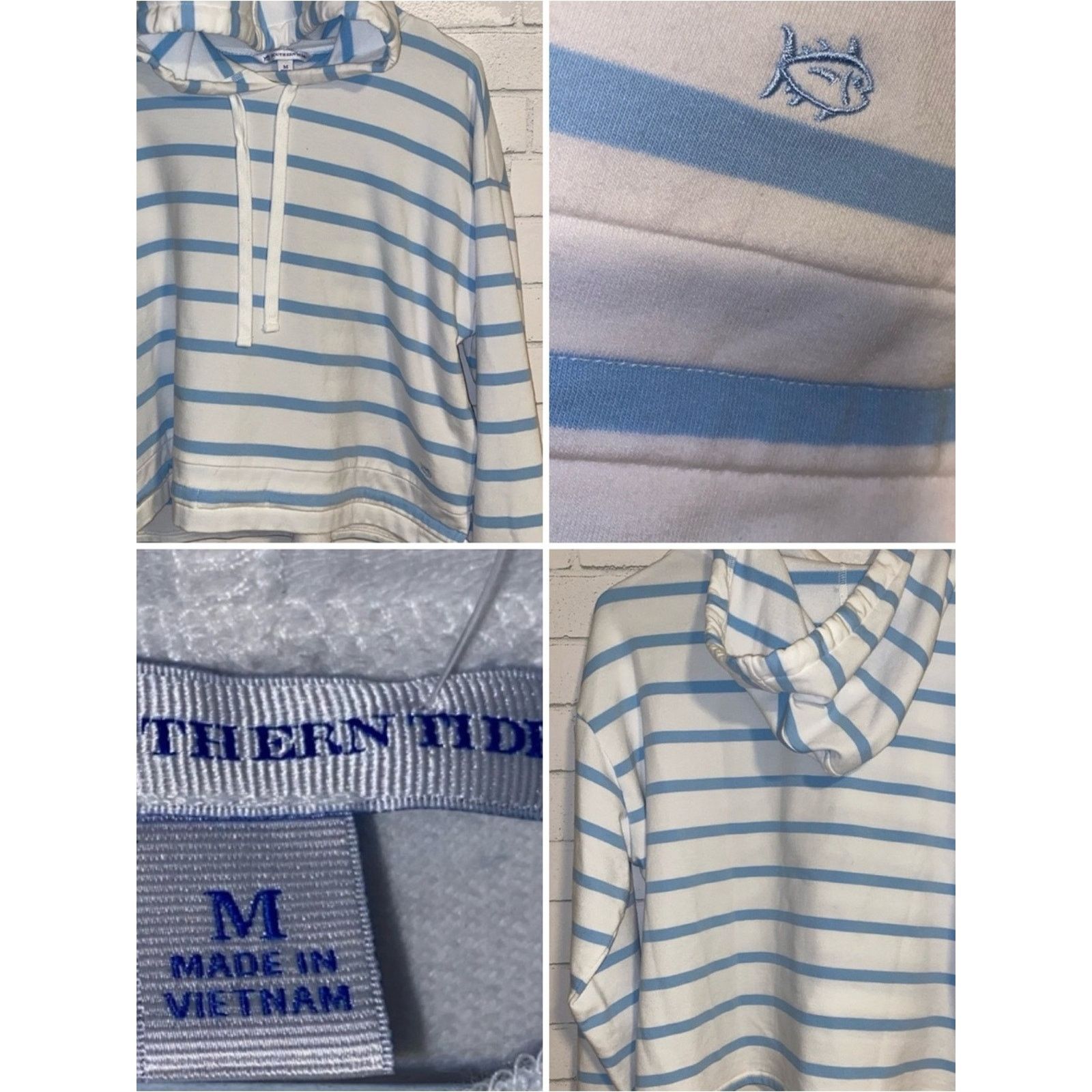 Southern Tide Southern Tide Country Club Prep $88 Stripes Coastal Hoodie M Size M / US 6-8 / IT 42-44 - 1 Thumbnail